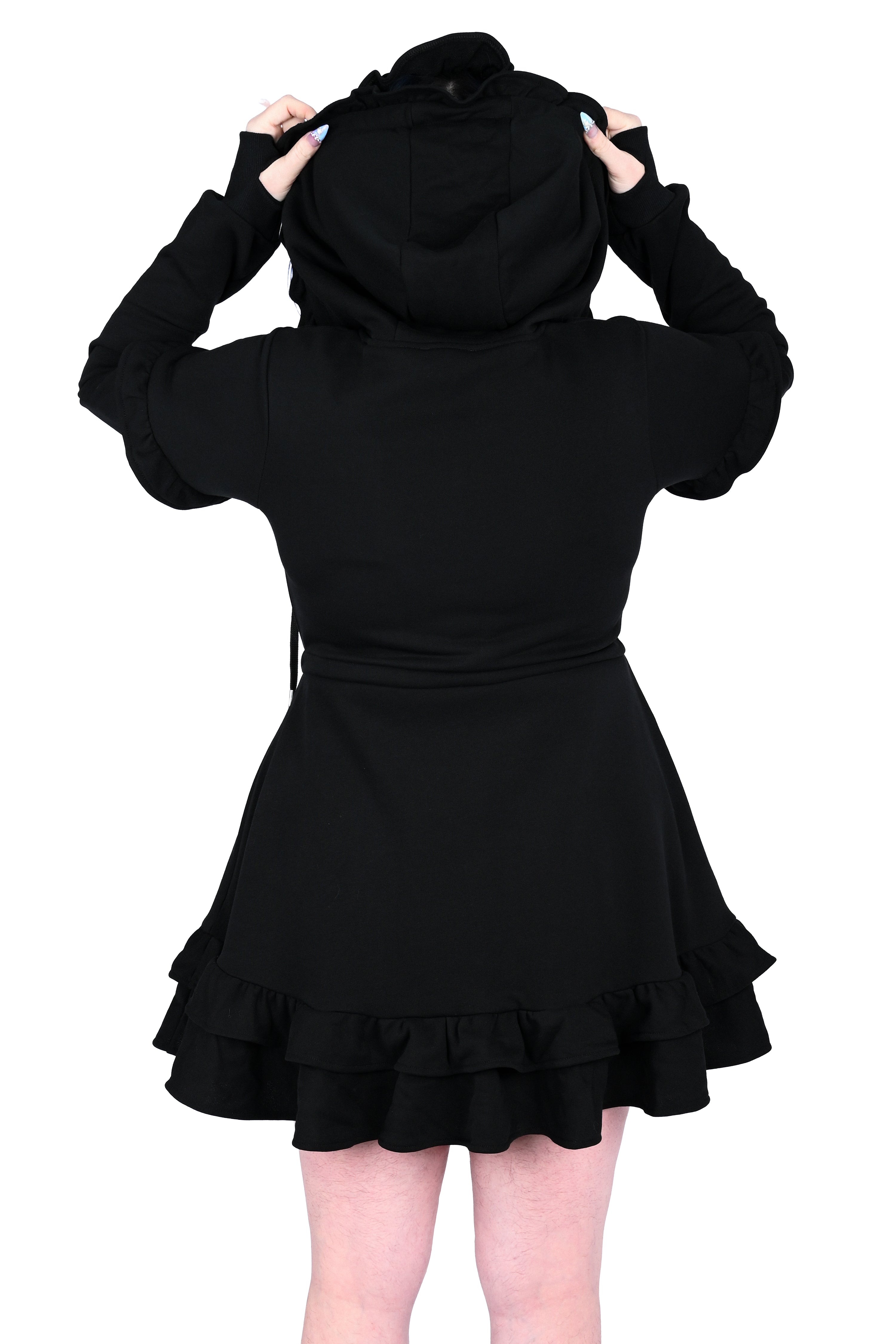 Daydream Hoodie Dress Set - Black
