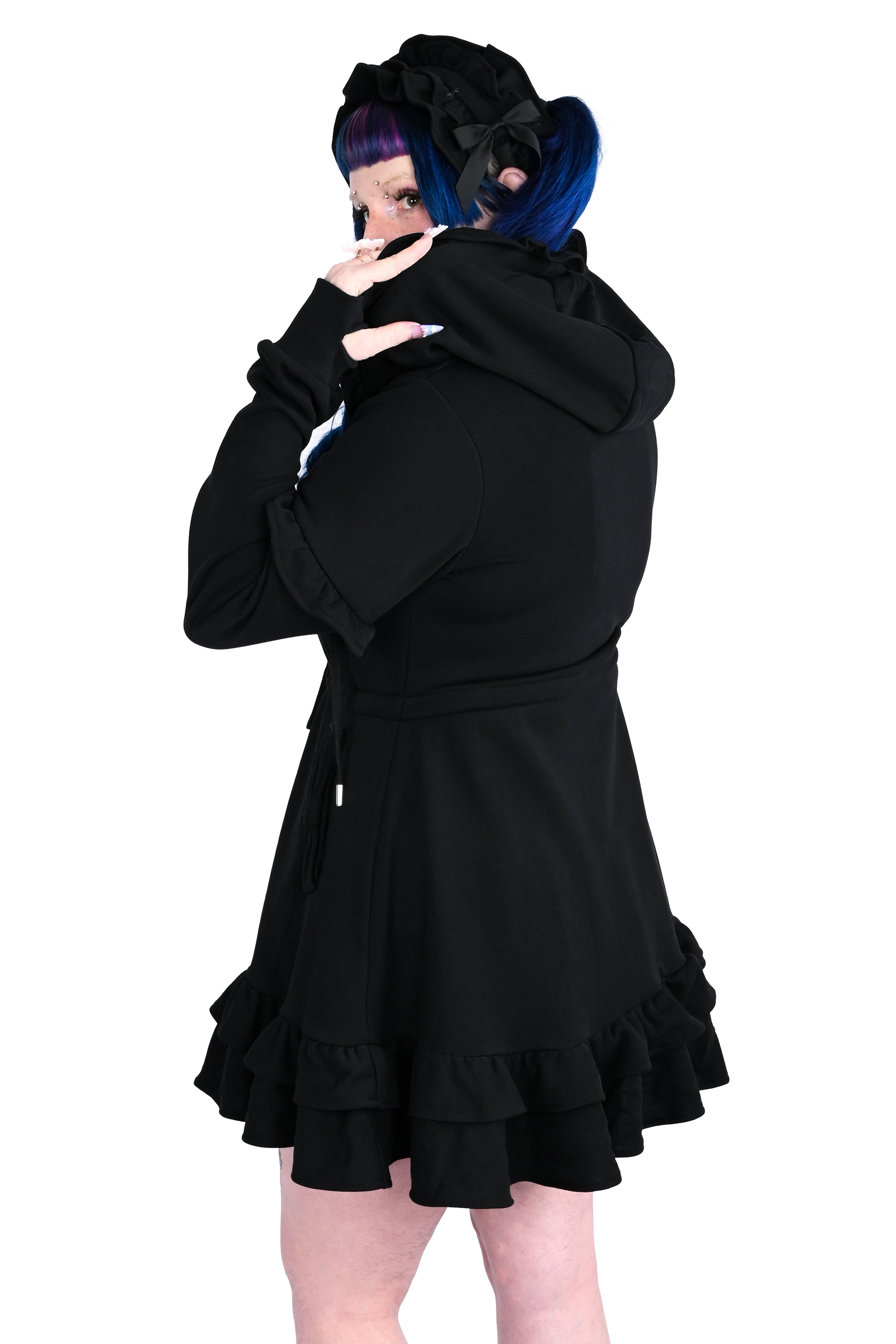 Daydream Hoodie Dress Set - Black