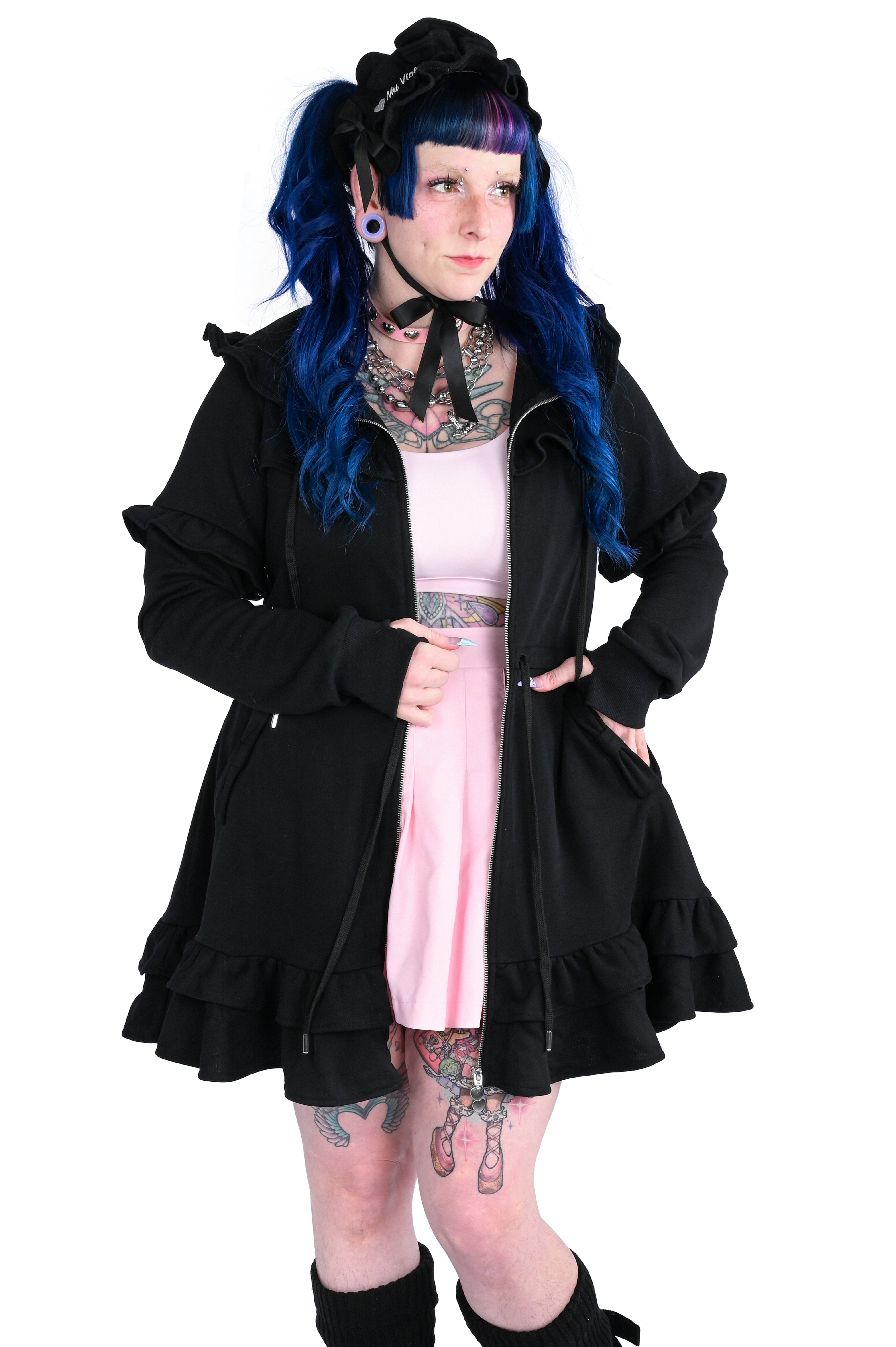 ワンピース Leo hoodie set dress black Andrea and Leo A1341 Dress | NewYorkDress.com