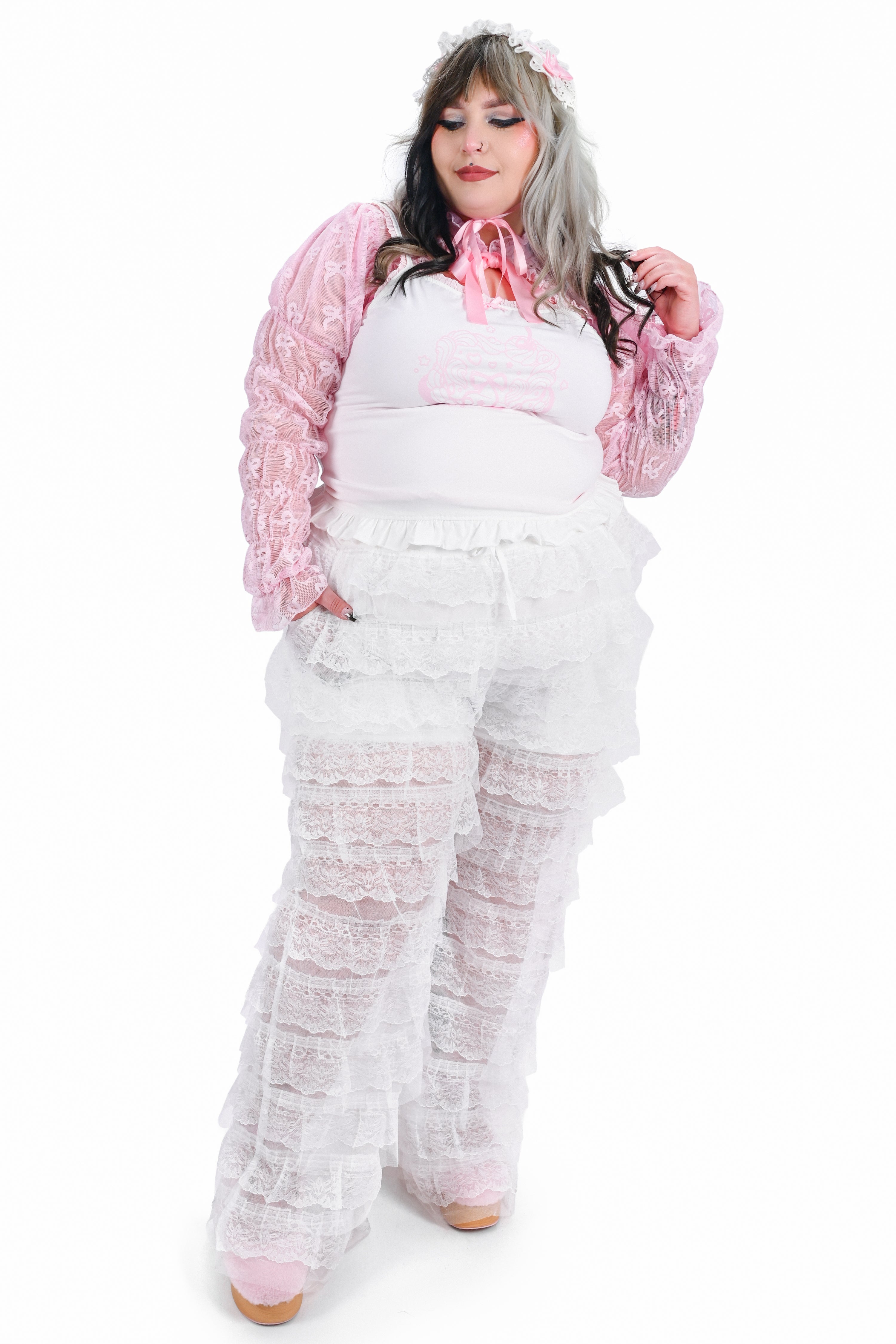 Angel Cake Ruffle Pants - White – My Violet