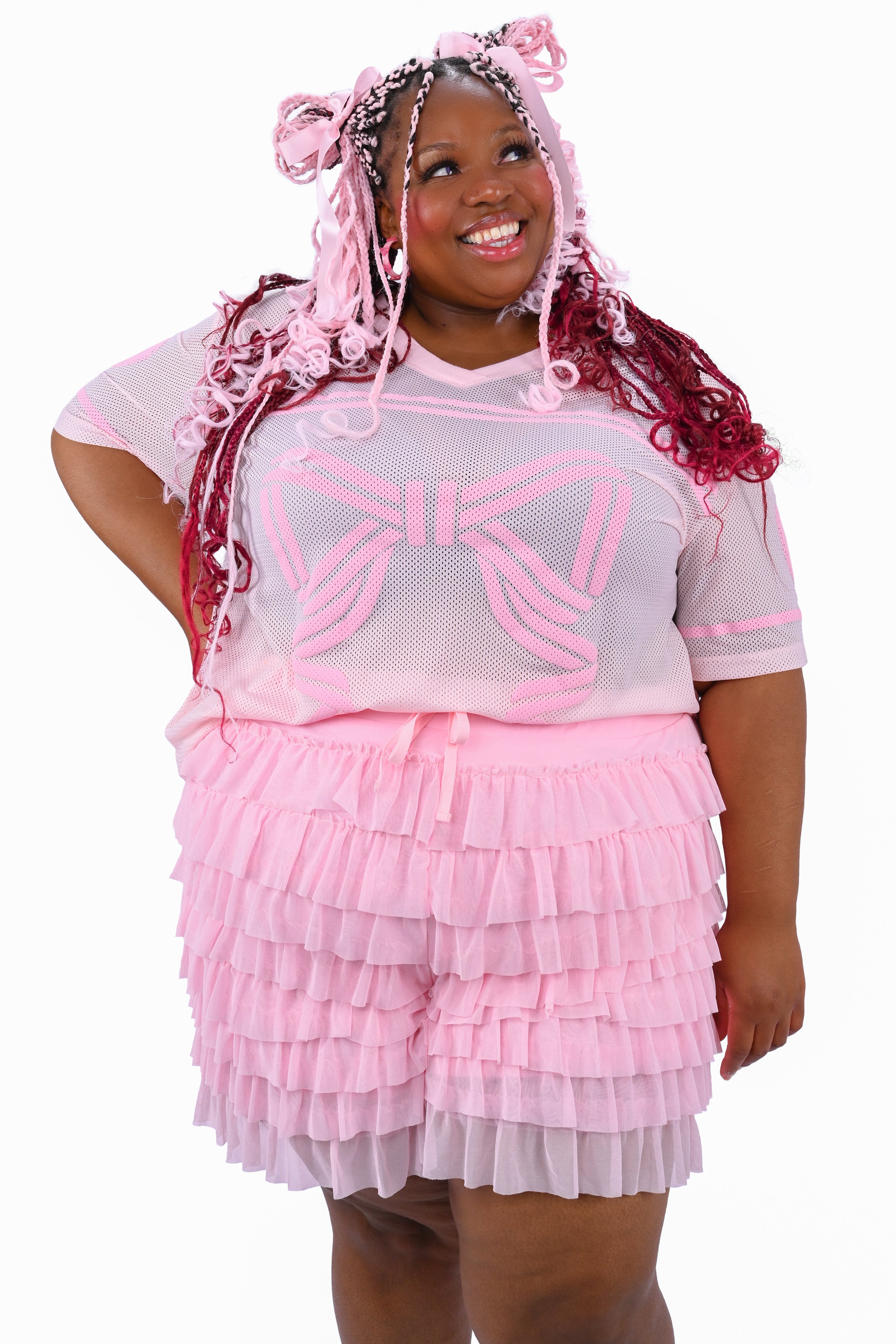 Lola Ruffle Shorts - Pink – My Violet