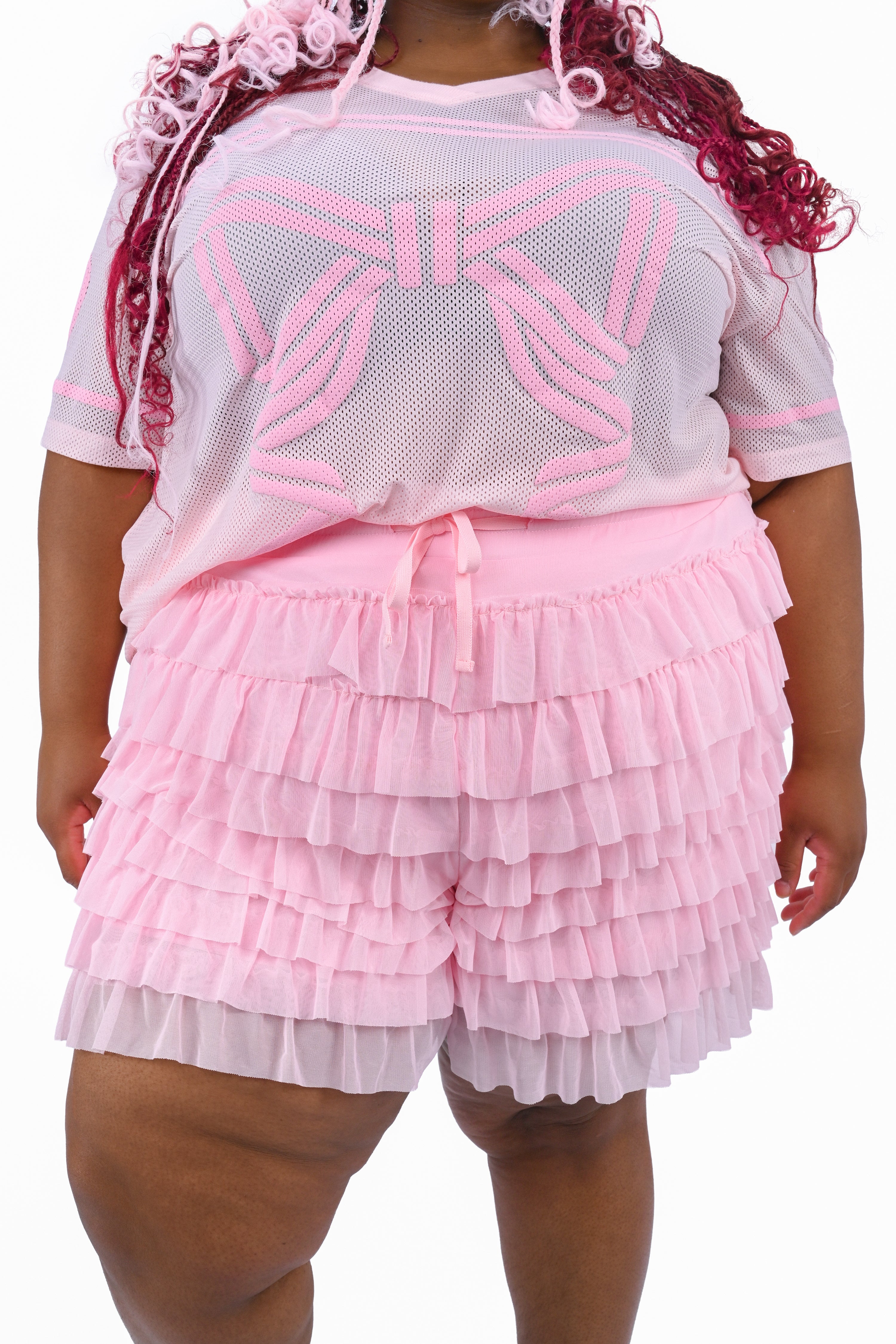 Lola Ruffle Shorts - Pink – My Violet