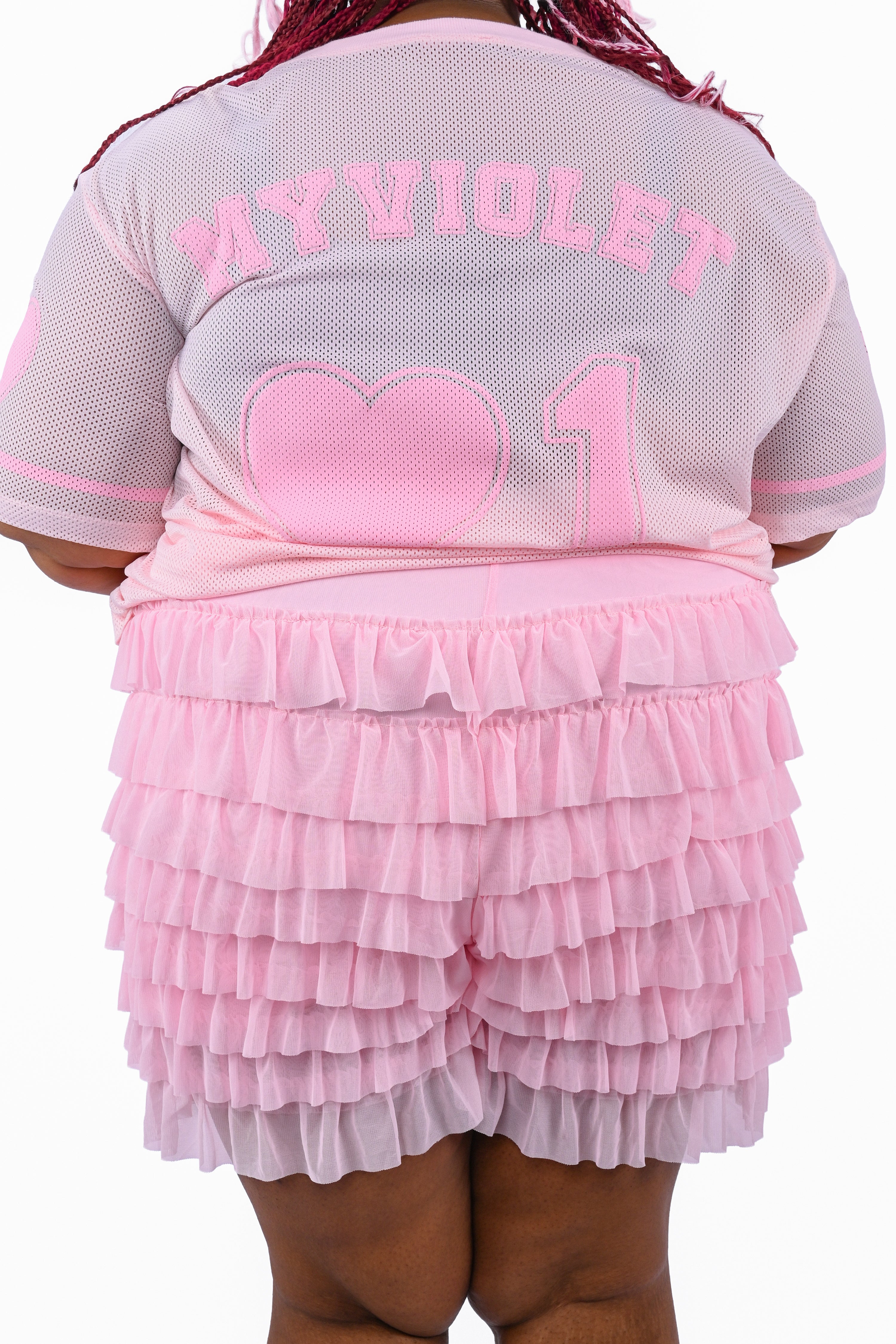 Lola Ruffle Shorts - Pink – My Violet