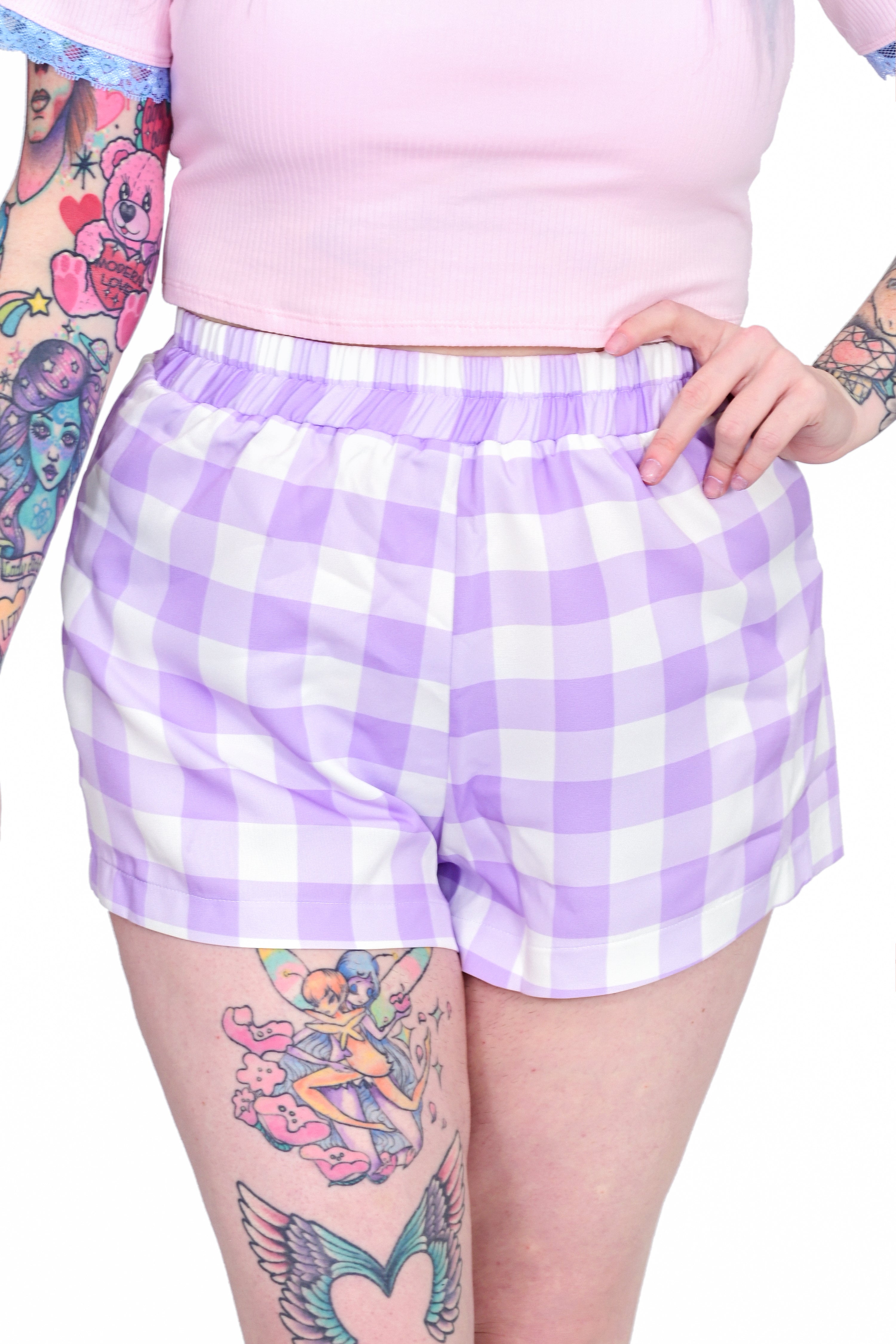 Best Day Ever Shorts - Lavender - Size XS left