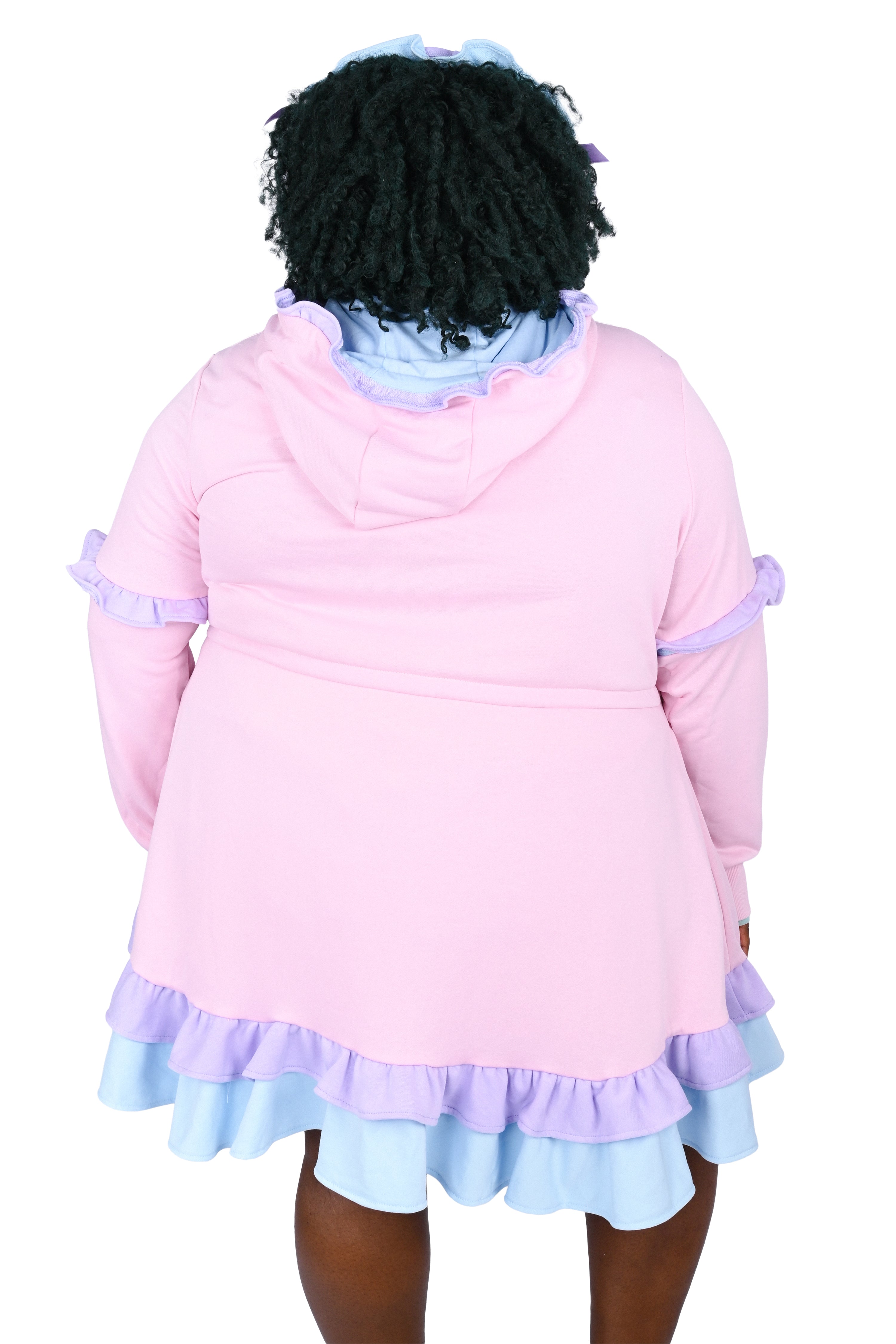 Daydream Hoodie Dress Set - Pink