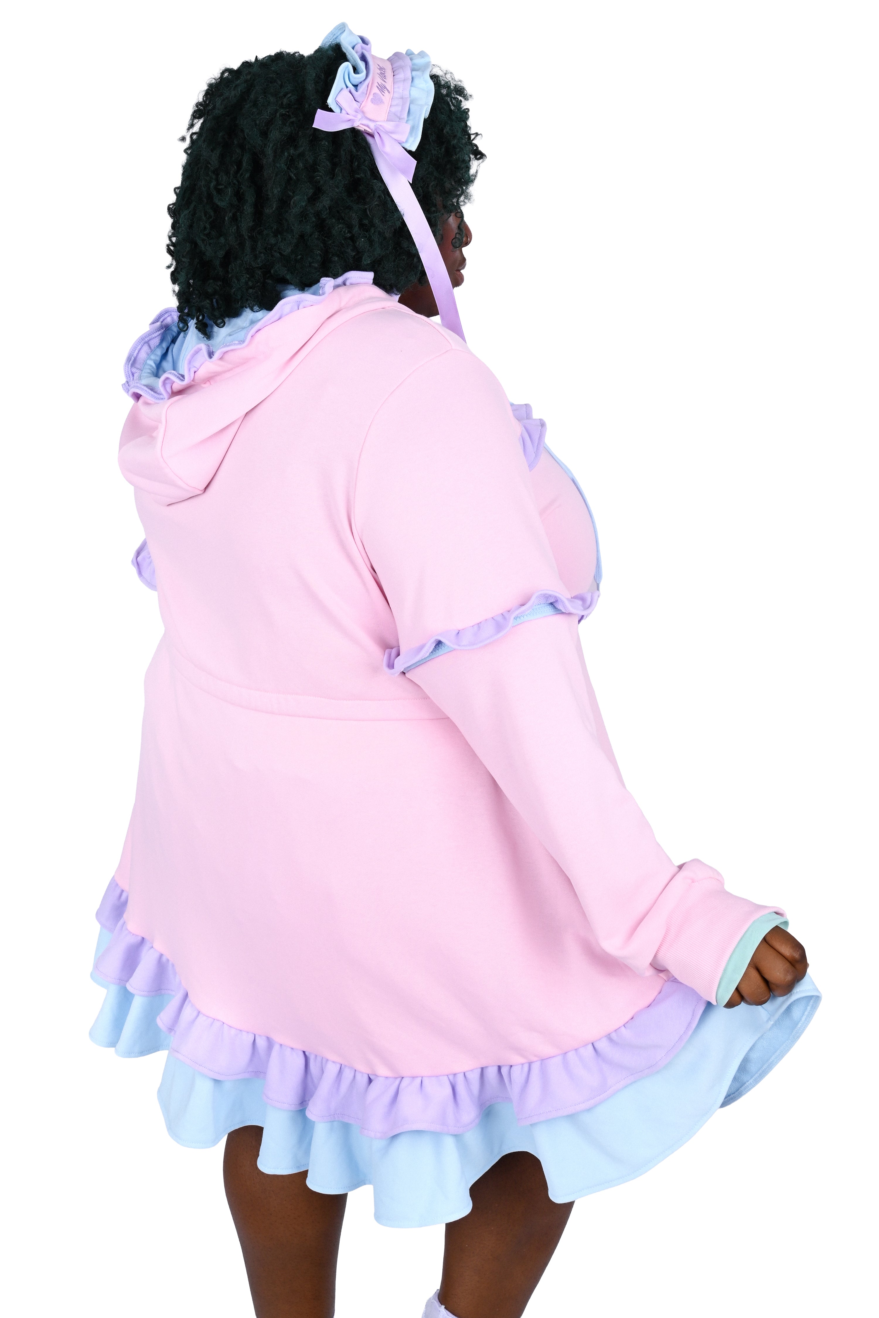 Daydream Hoodie Dress Set - Pink