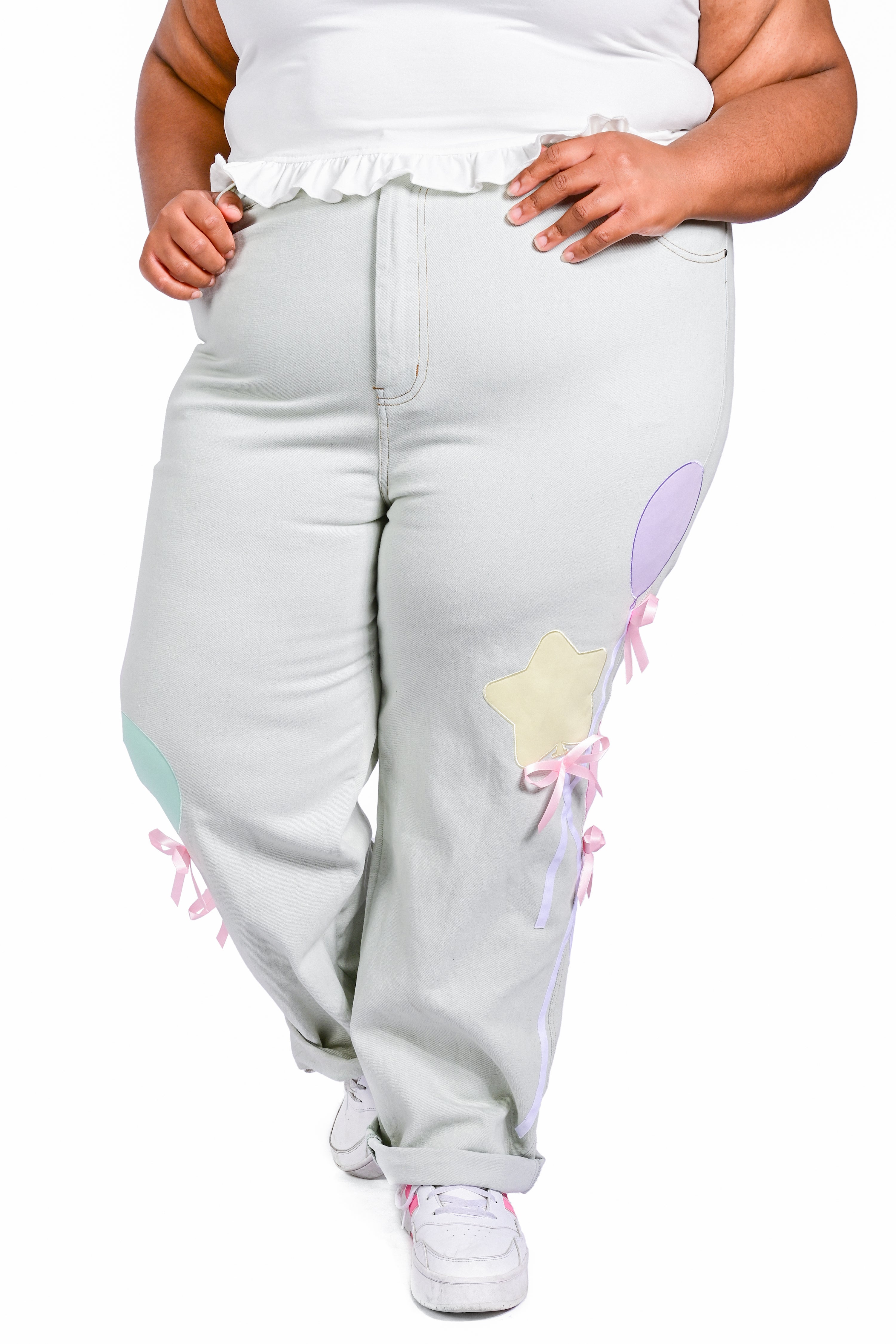 Bailee Balloon Jeans - L-3X left!