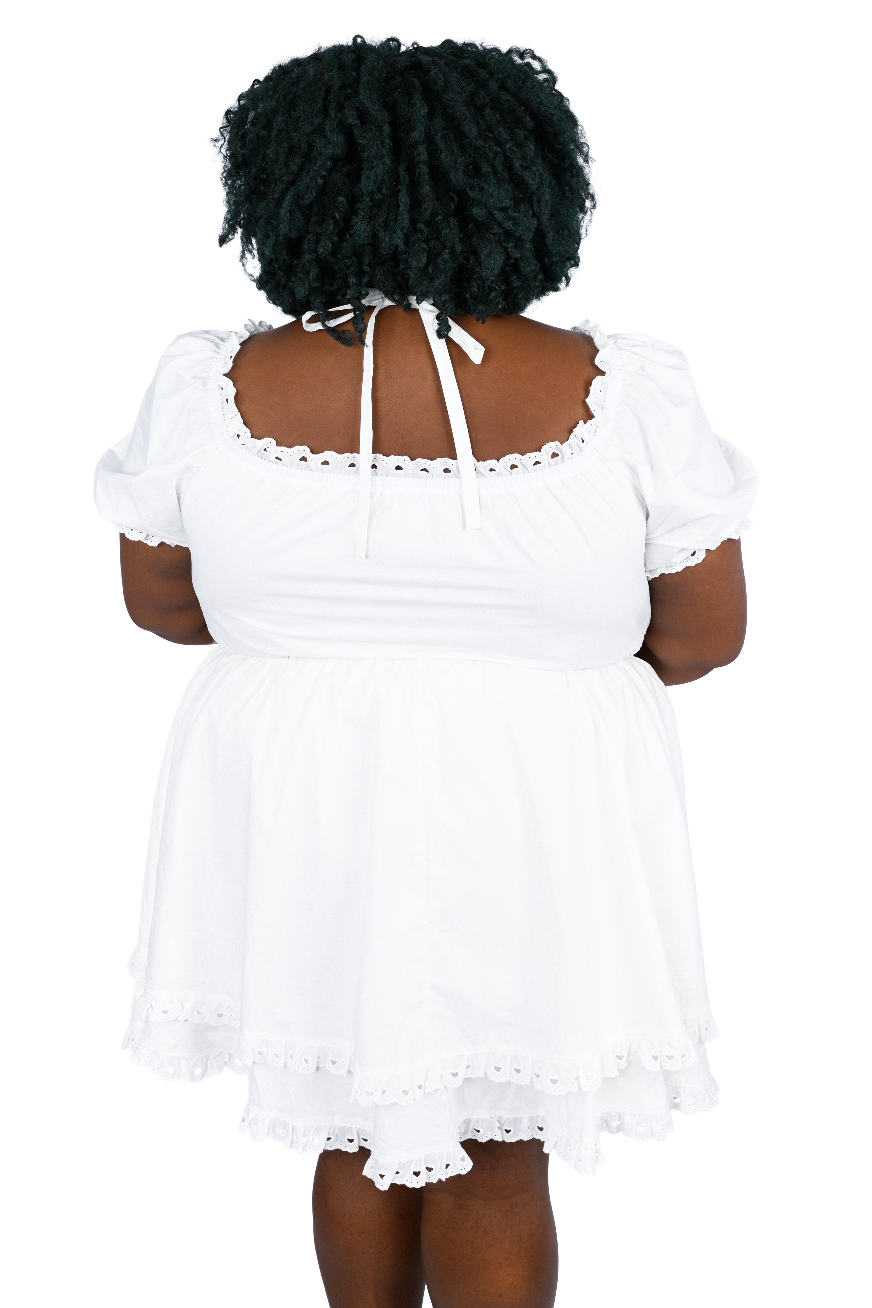 Bella Picnic Dress - White