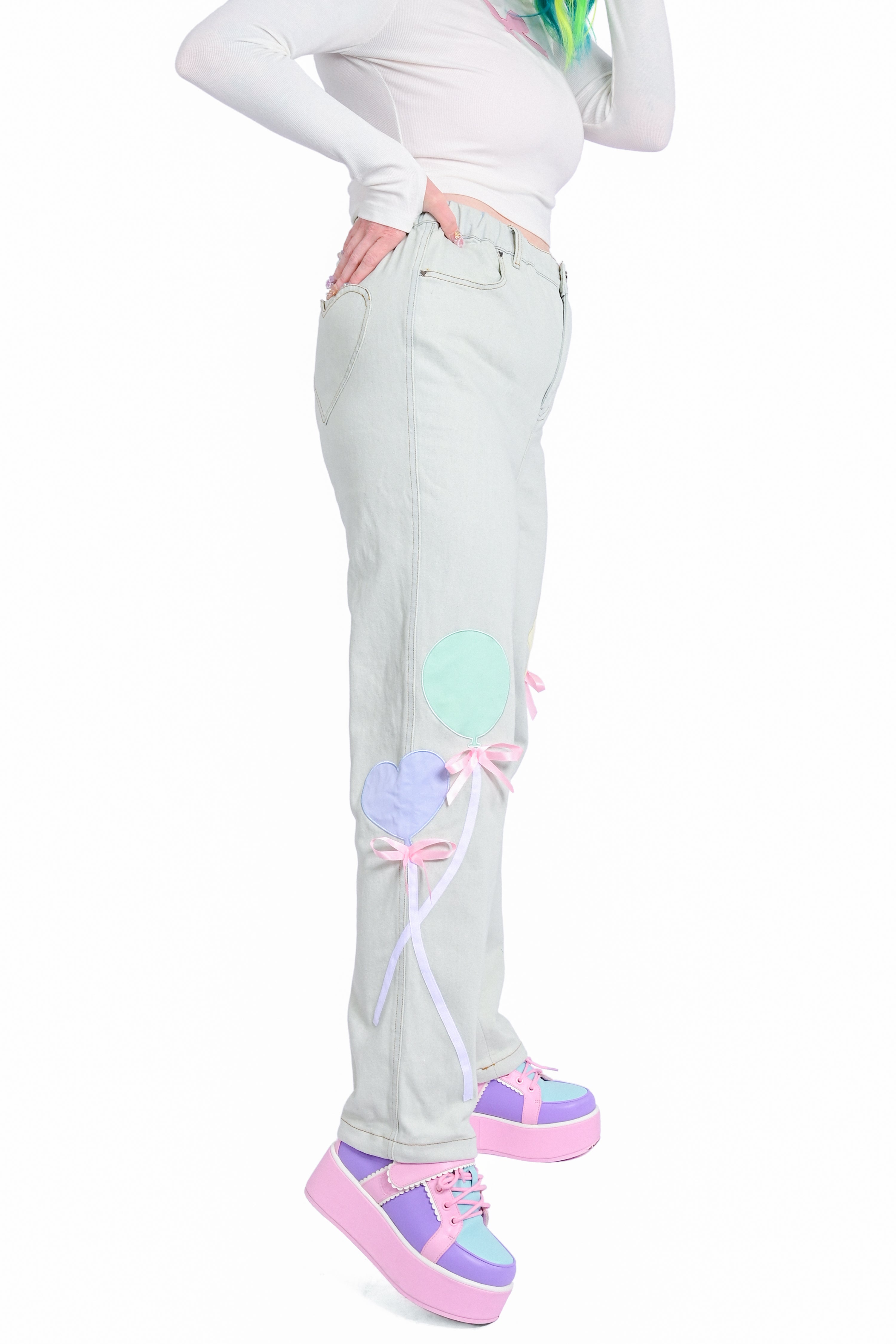 Bailee Balloon Jeans - L-3X left!