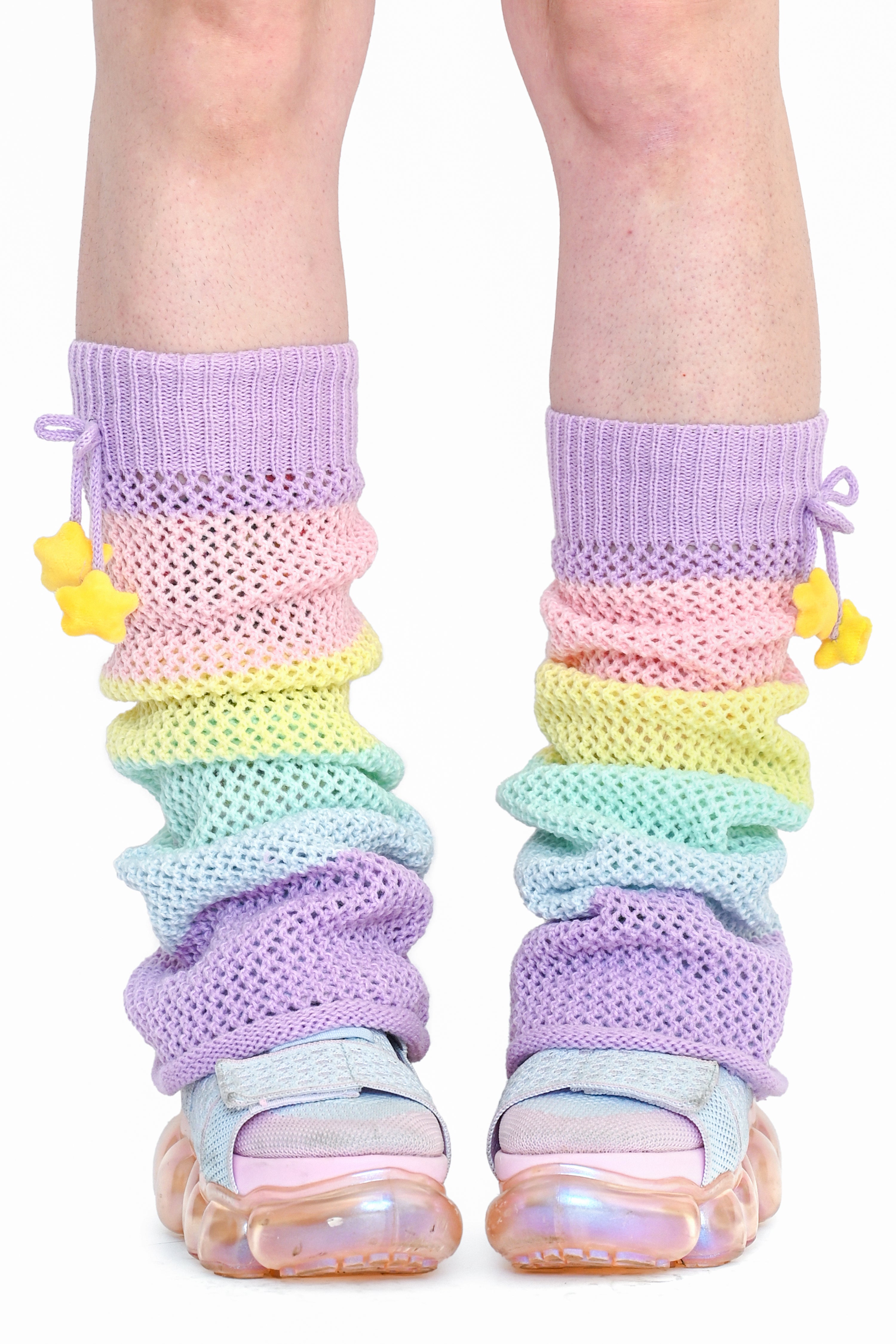 Rainbow Stripe Leg Warmers