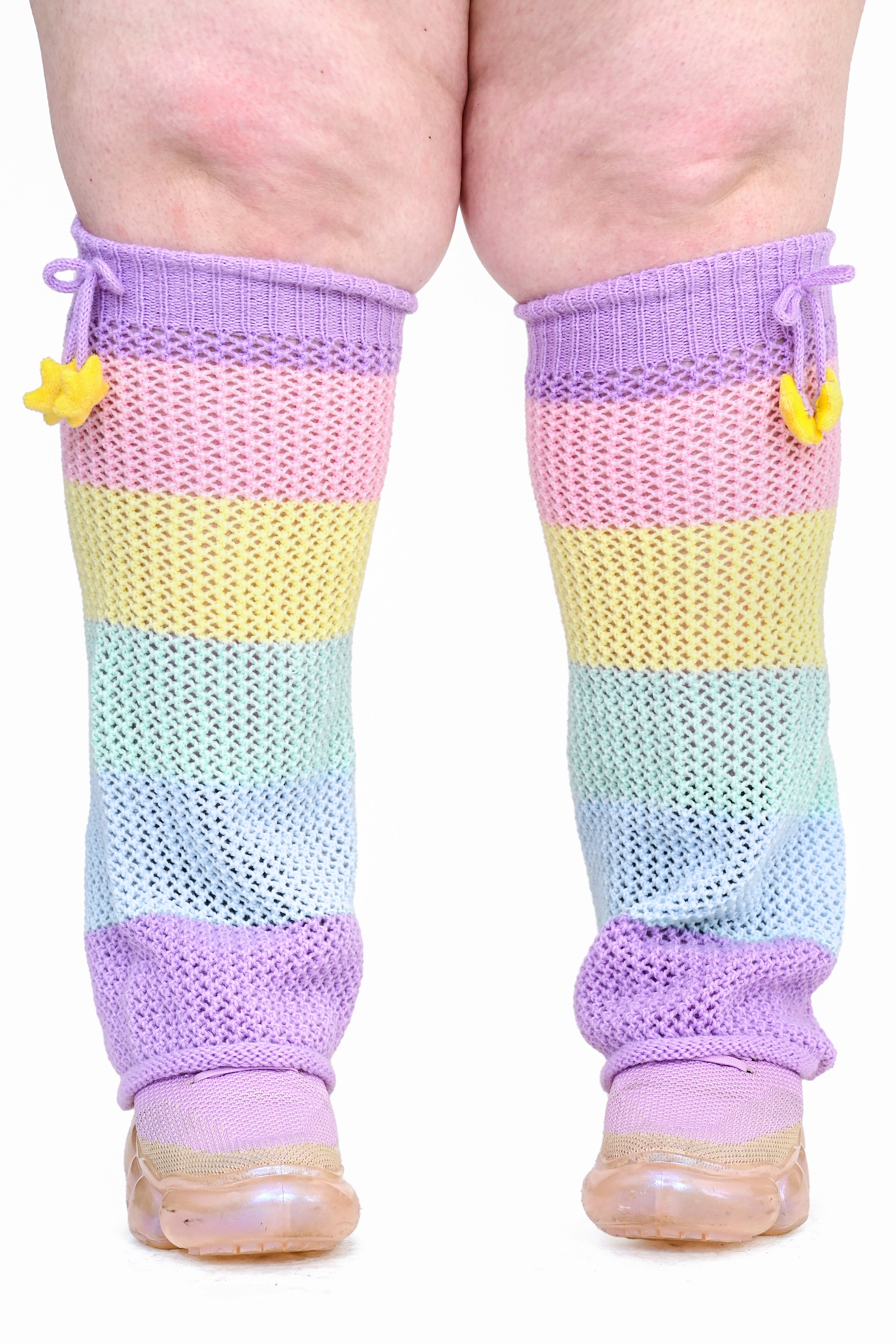 Rainbow Stripe Leg Warmers