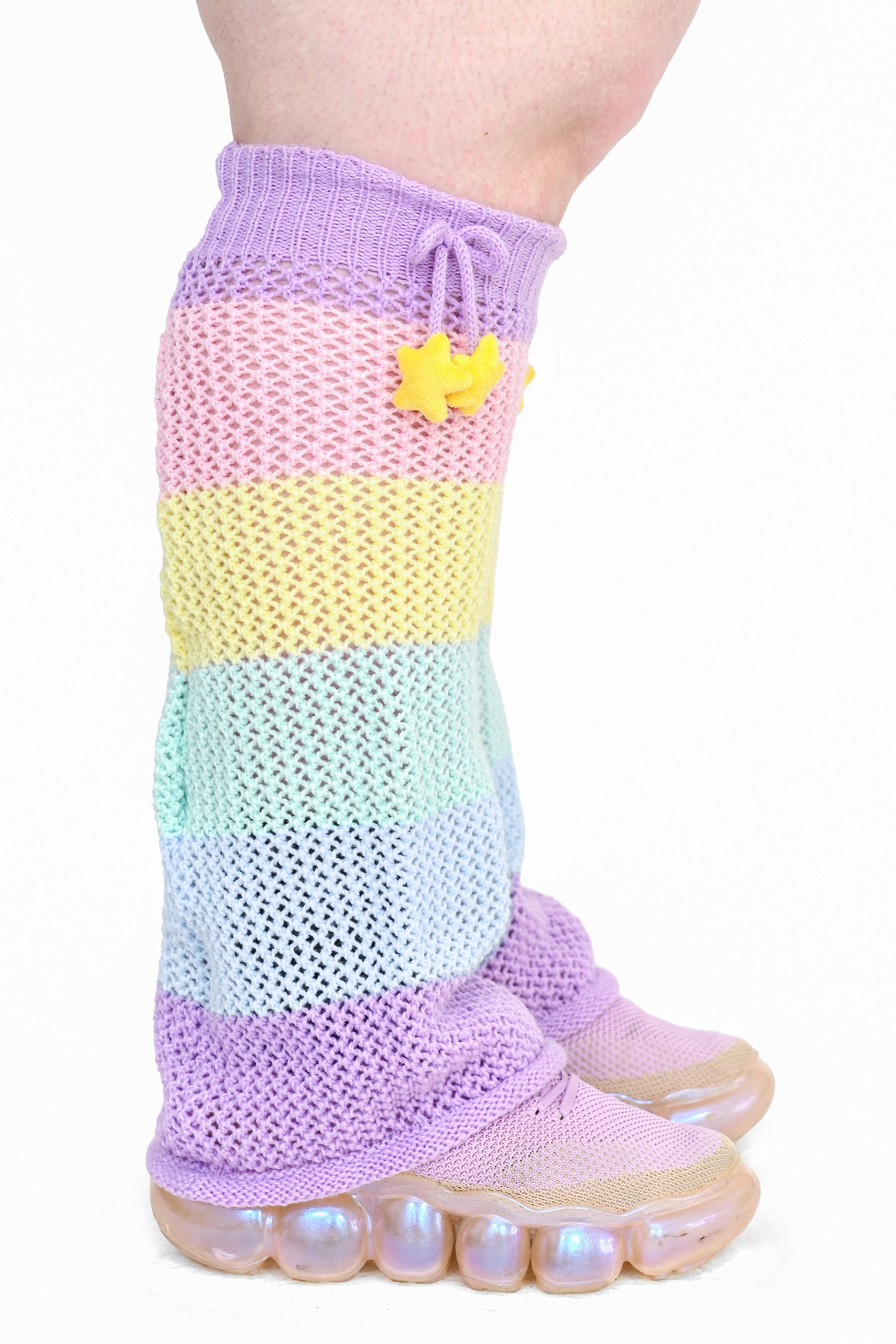 Rainbow Stripe Leg Warmers