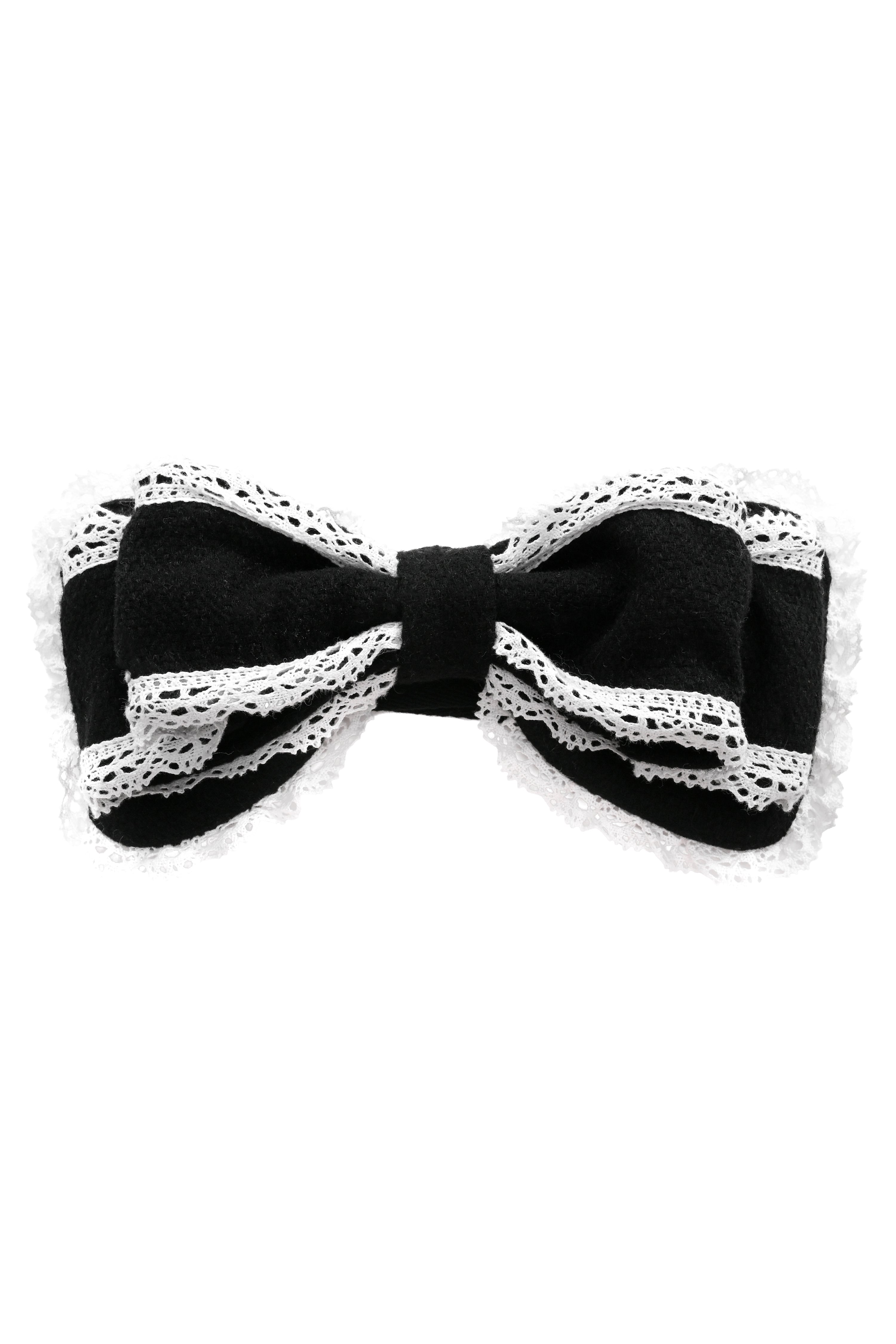 Charlotte Headbow - Black/White