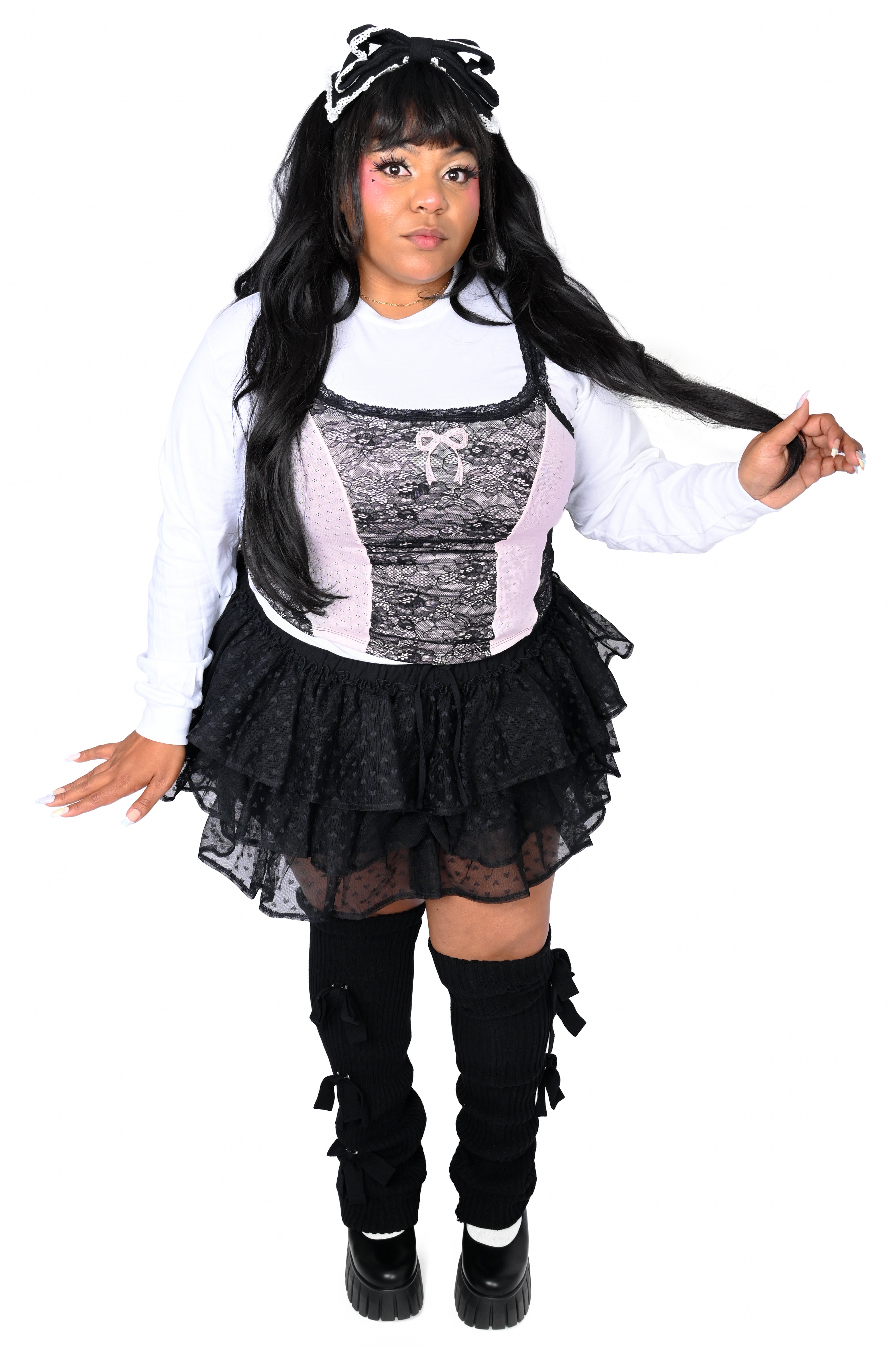 Darla Corseted Cami - Black