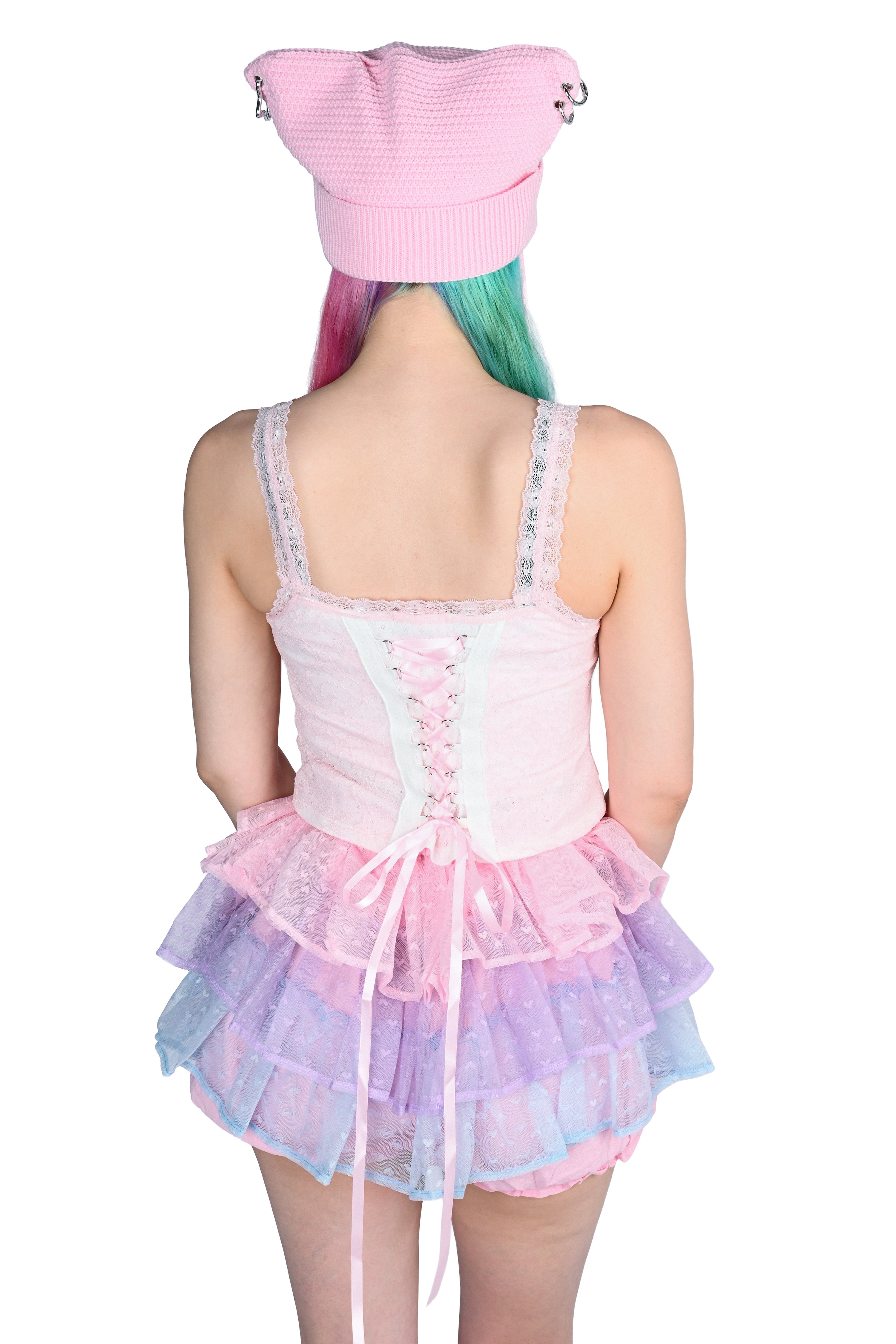 Darla Corseted Cami - Pink