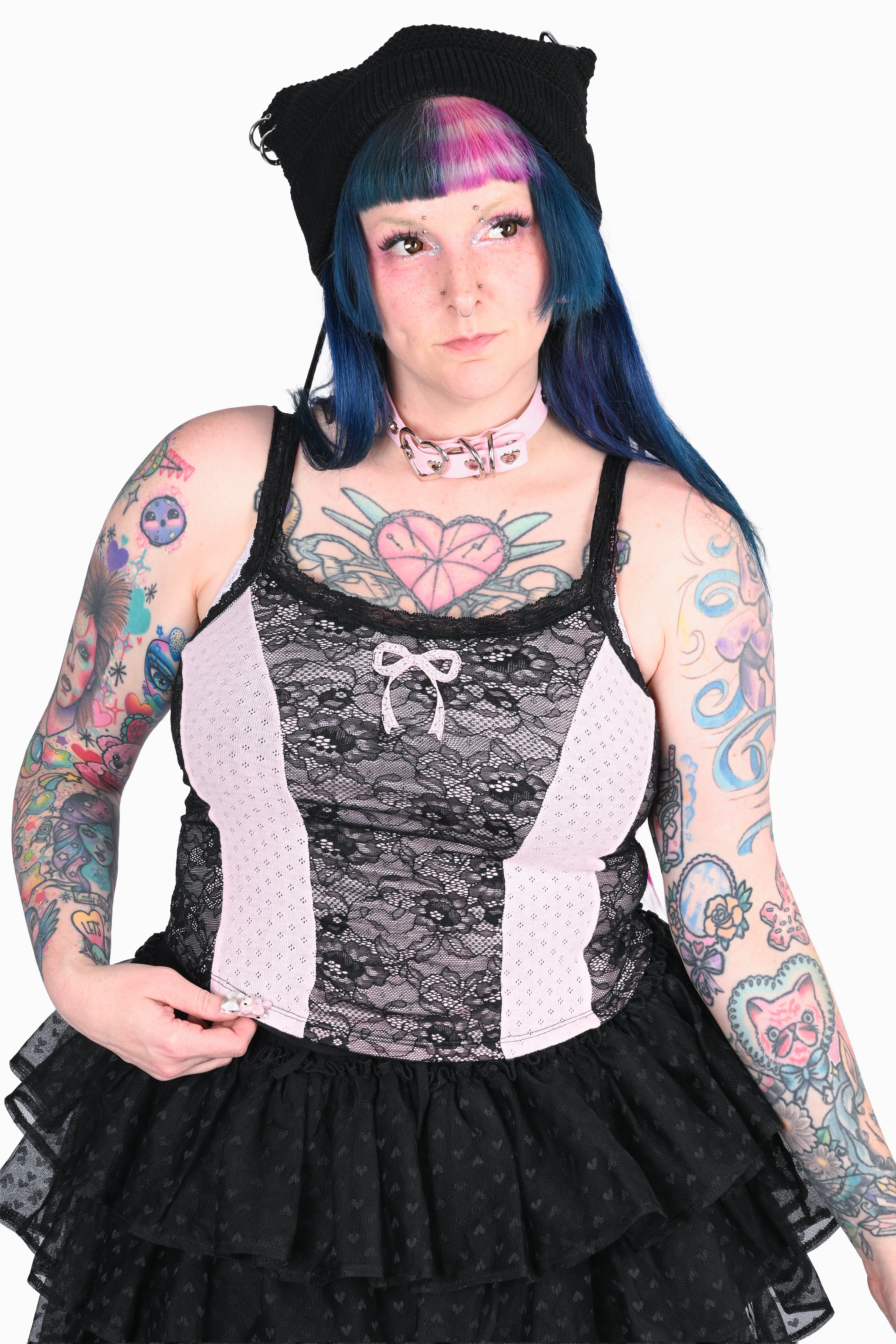 Darla Corseted Cami - Black – My Violet