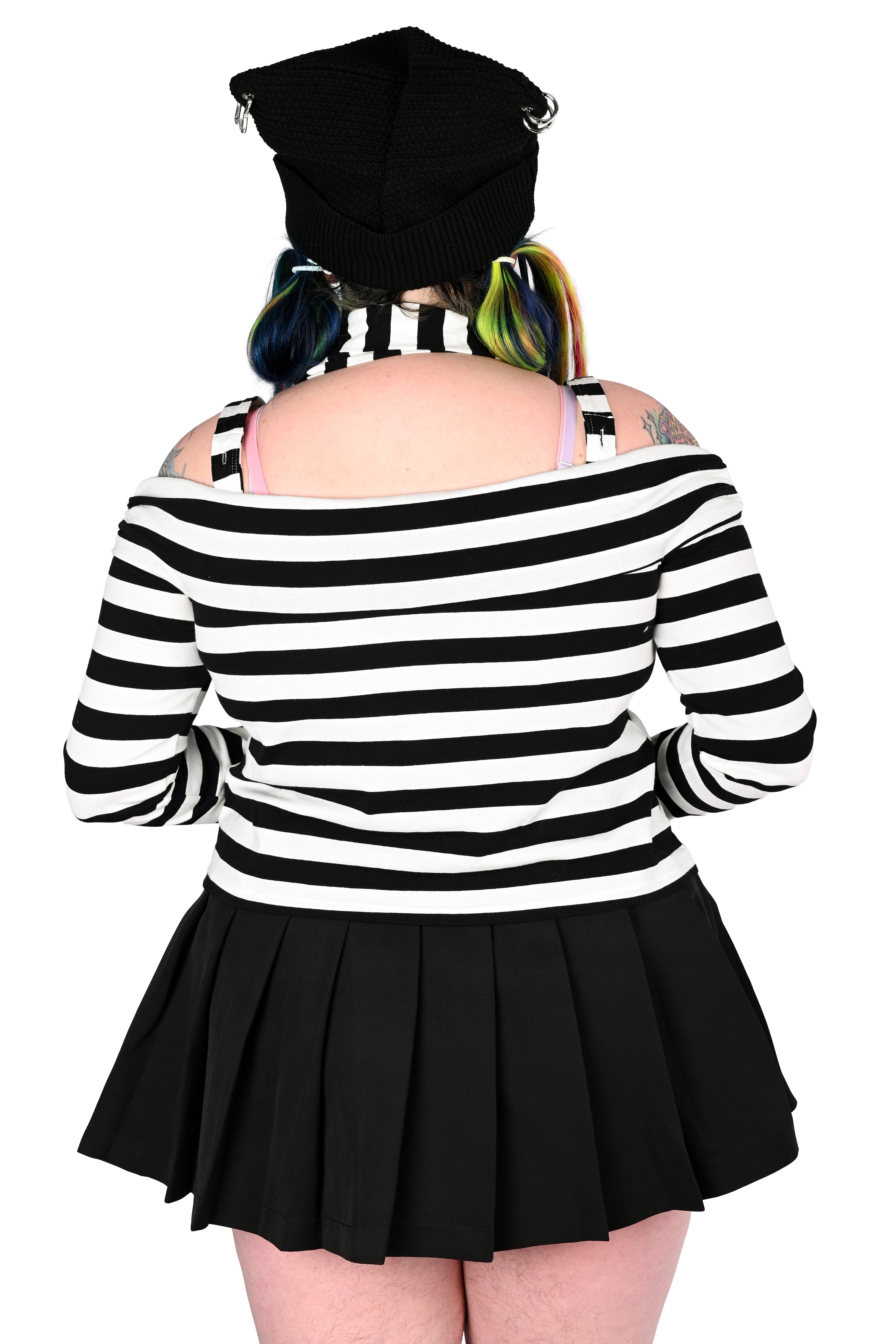 Lina Striped Top - Black/ White