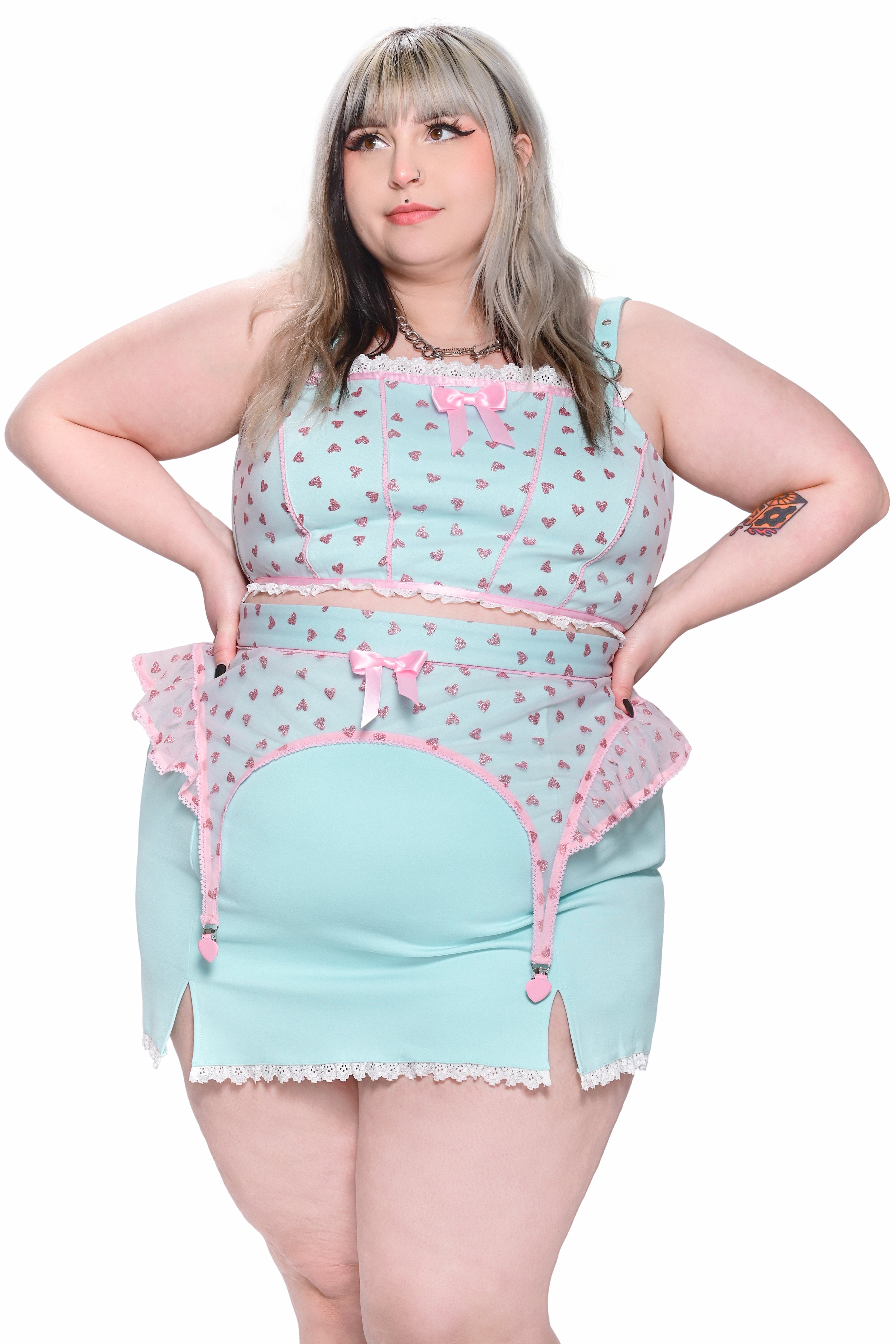 Lucky Girl Crop Top - Mint