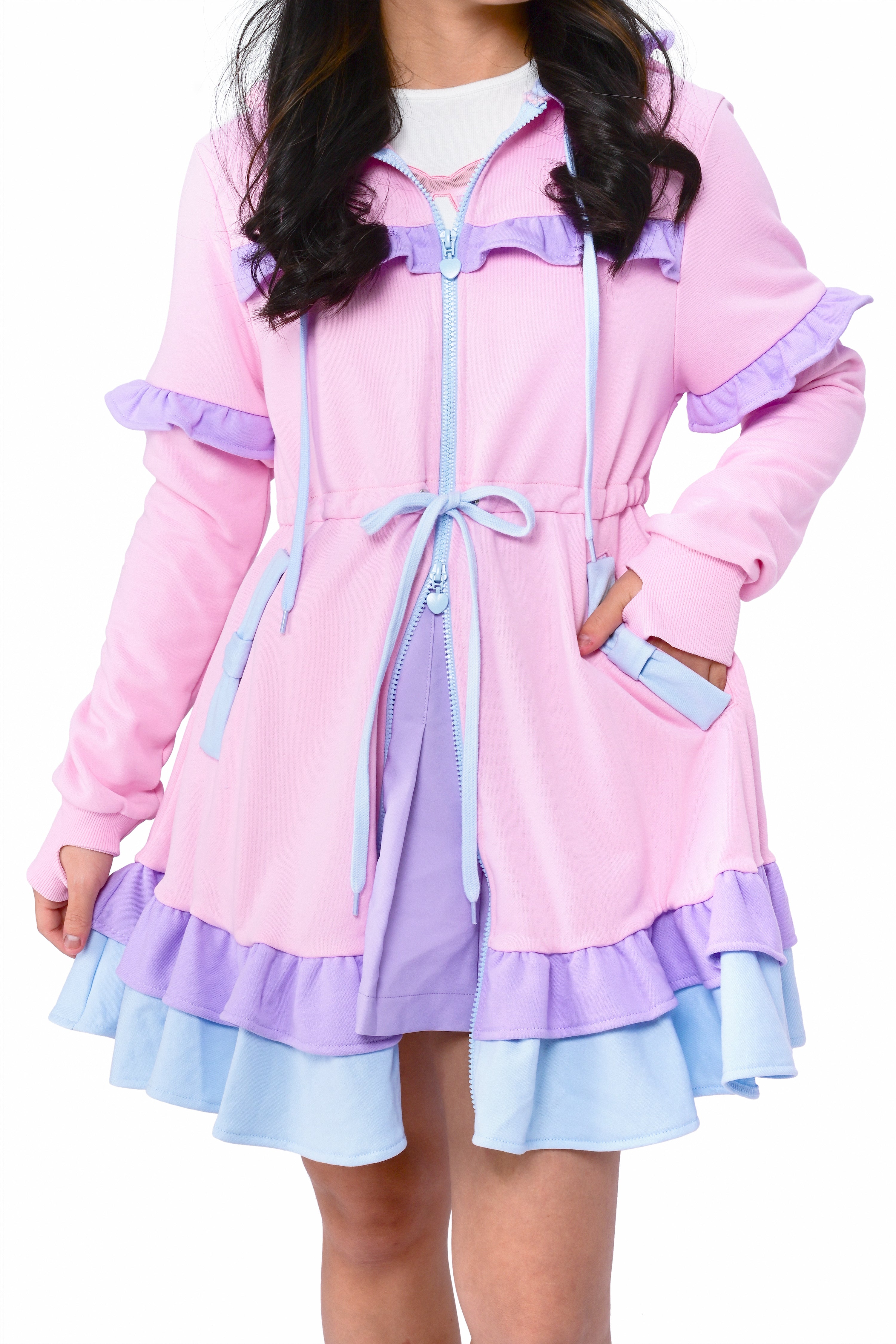 Daydream Hoodie Dress Set - Pink My Violet Daydream Hoodie Dress Set - Pink My Violet