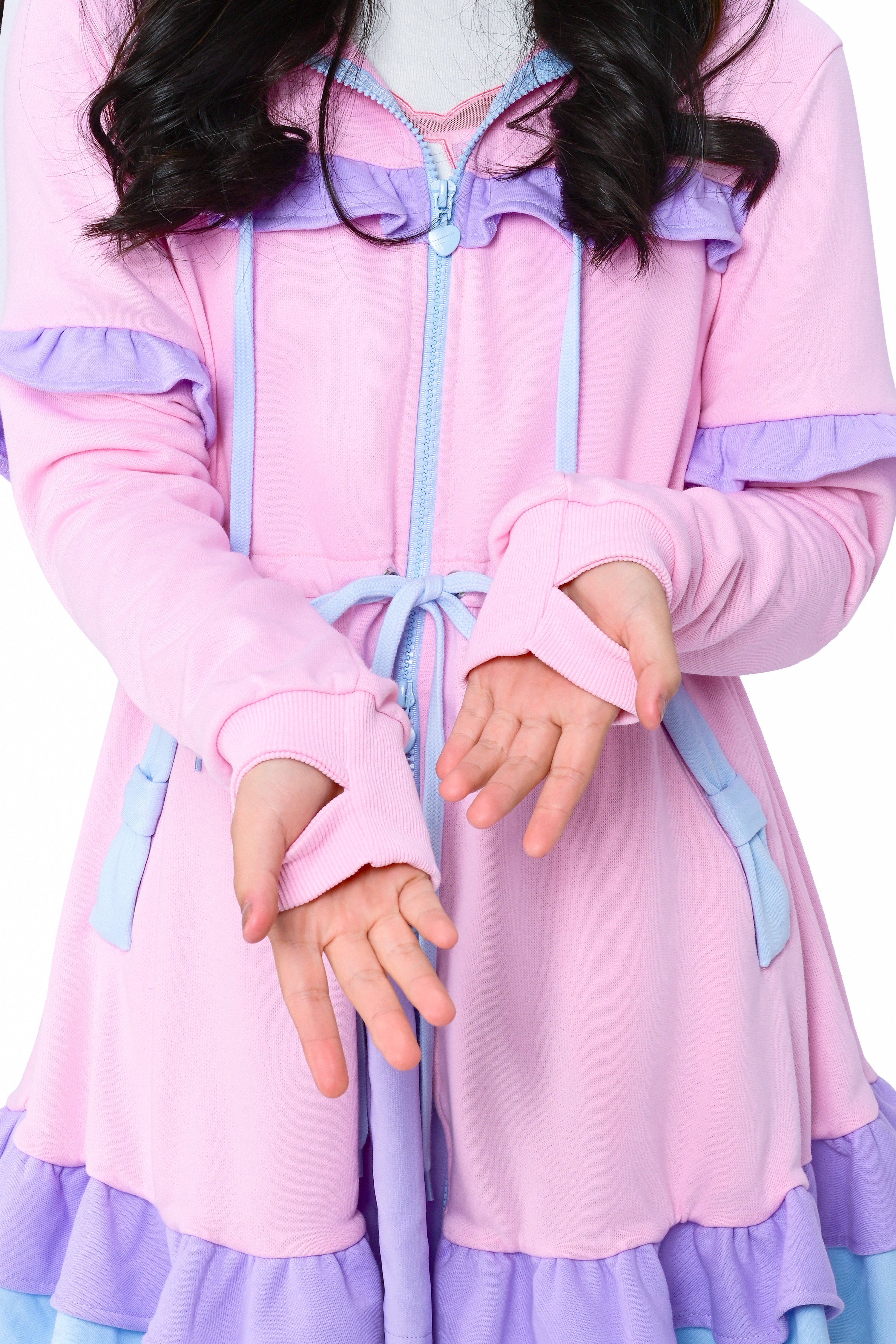 purple hoodie dress asdoklhq Warmy Oversized Hoodie Dress Womens Solid Color Long-sleeved Turtleneck Sweatshirt Dress Purple L