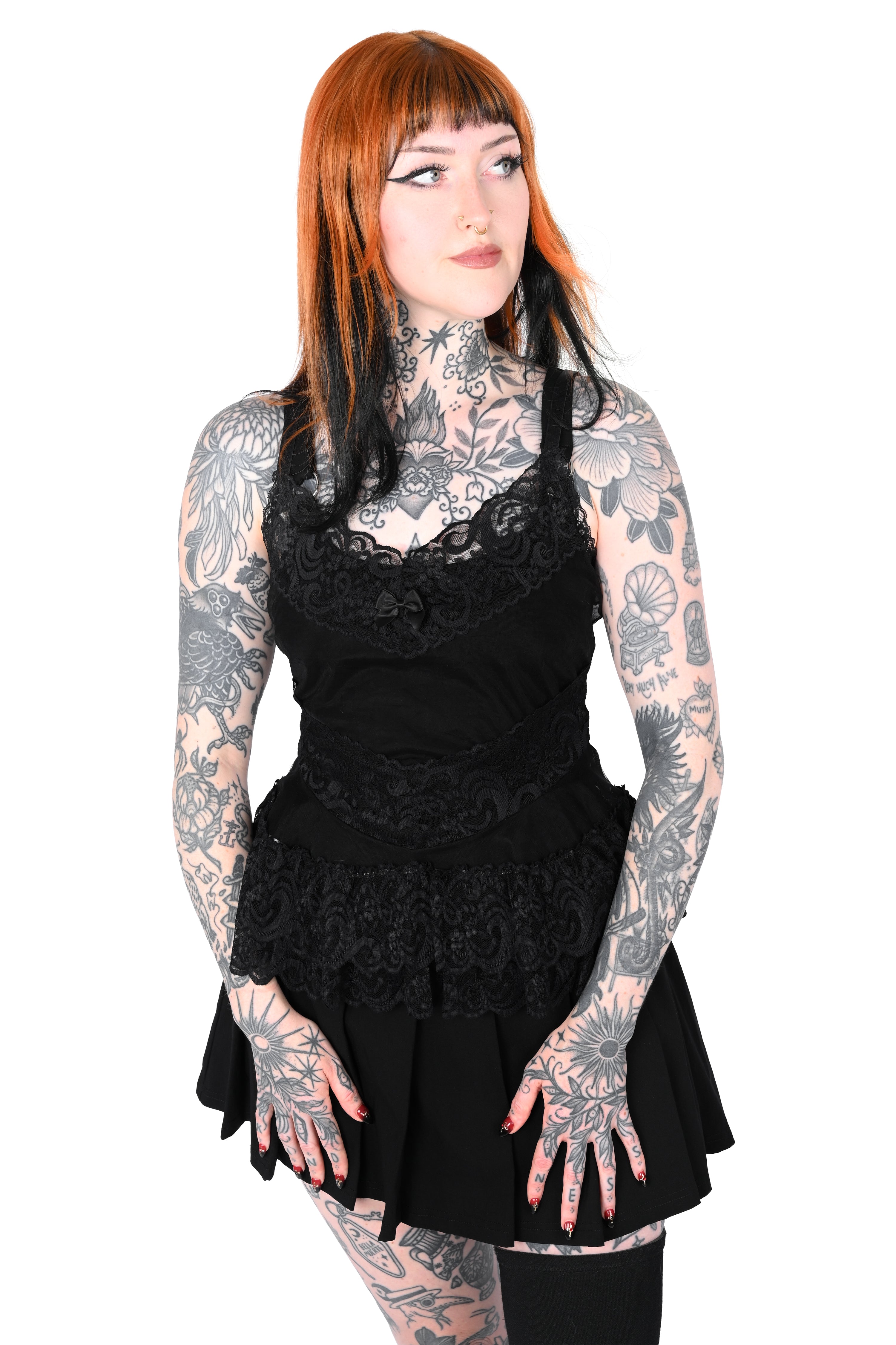 Lily Lace Camisole - Black