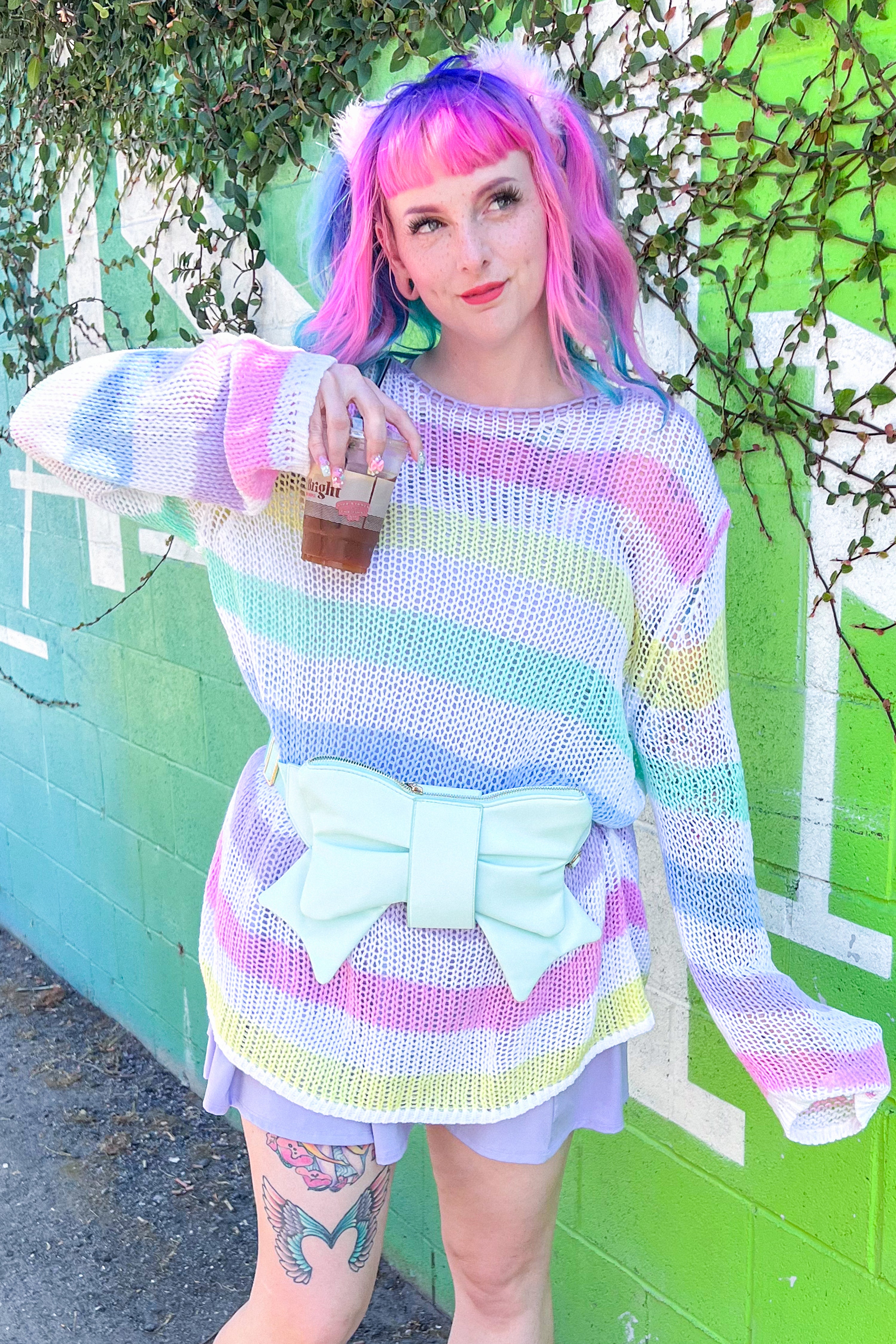 Candyfloss Loose Knit Pullover