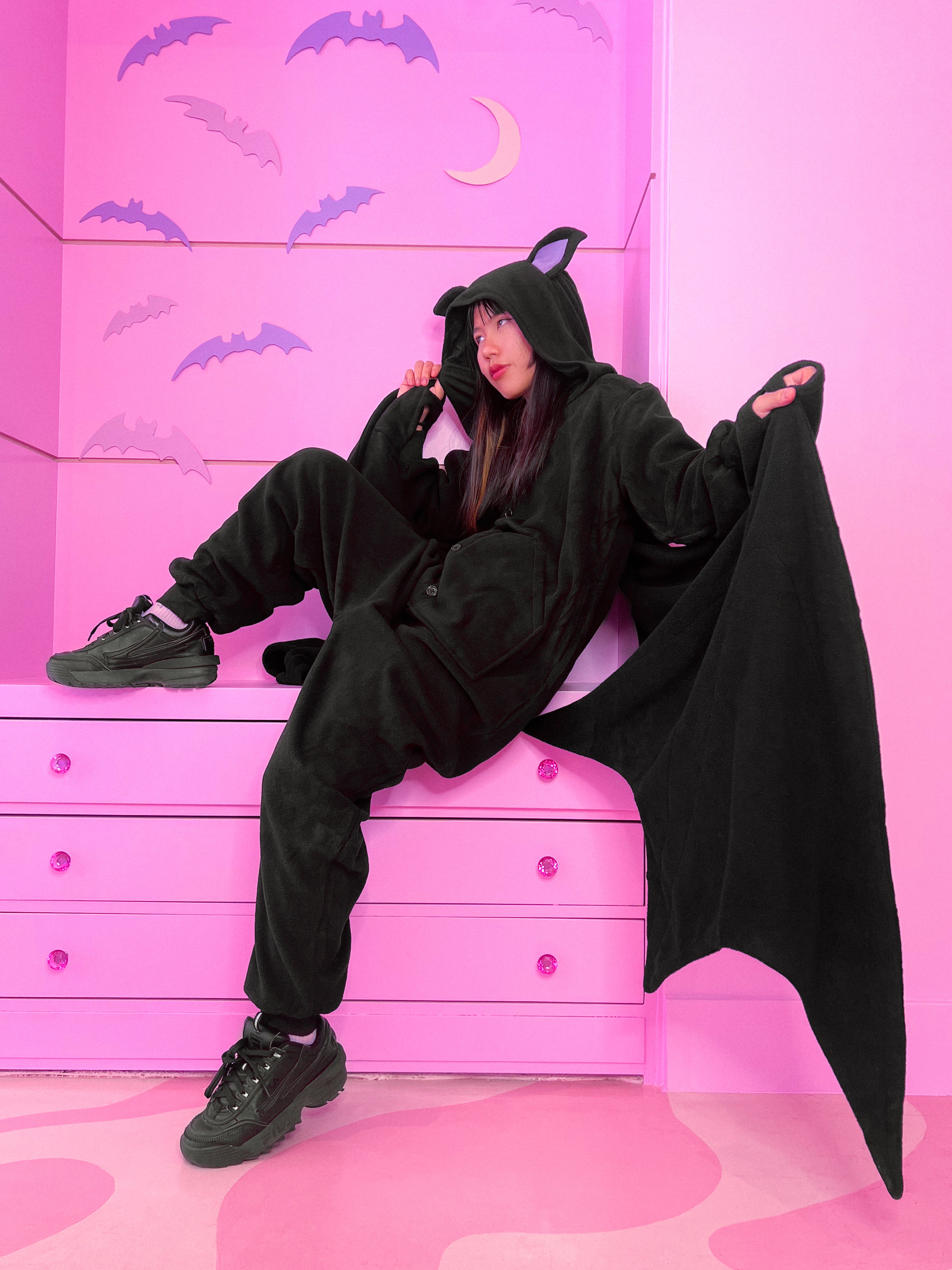 Batty Onesie - Licorice - XS/S left!