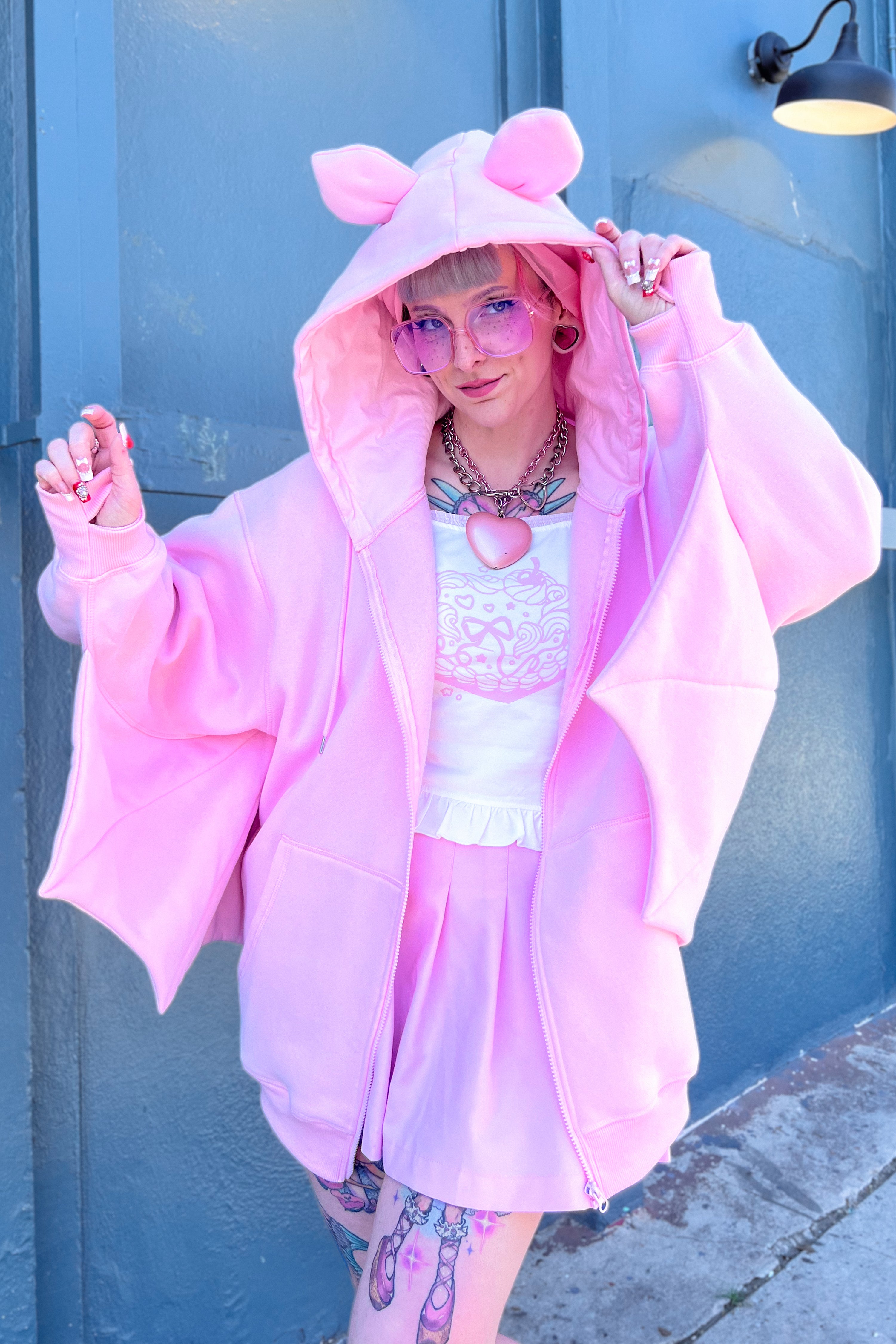 Batty Hoodie - Pink