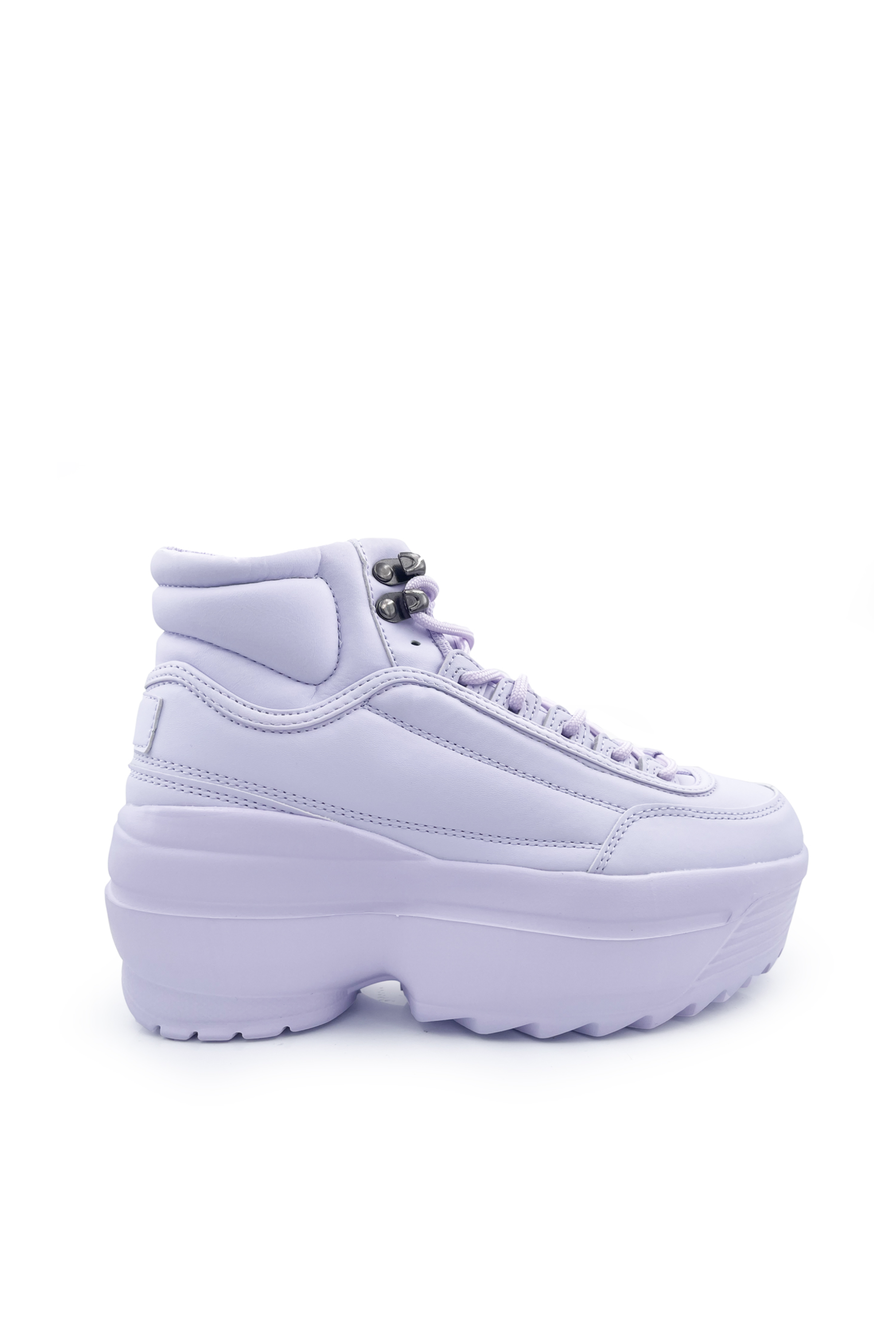 Lavender Hi-Top Platform Sneaker