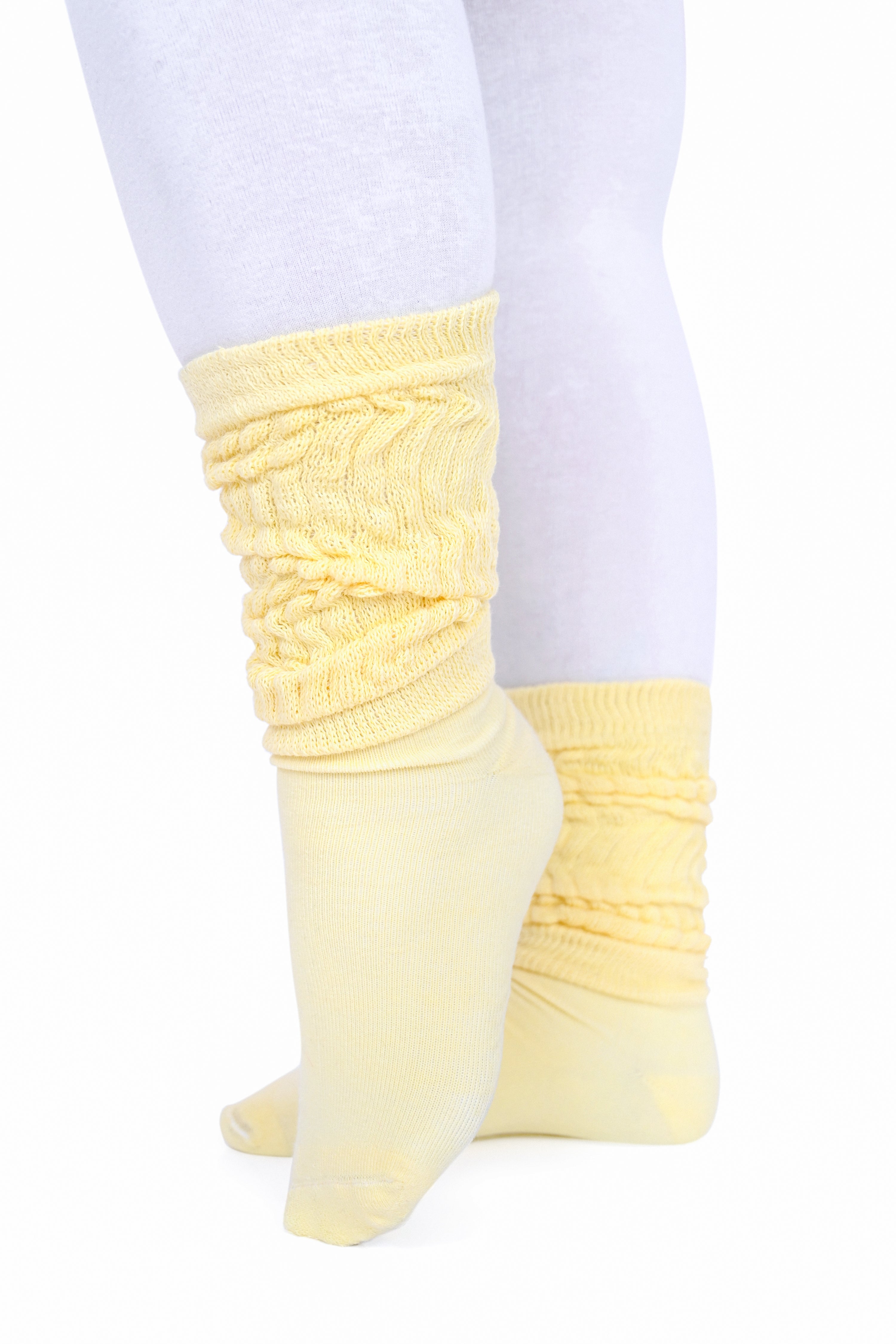 Yellow Scrunch Socks