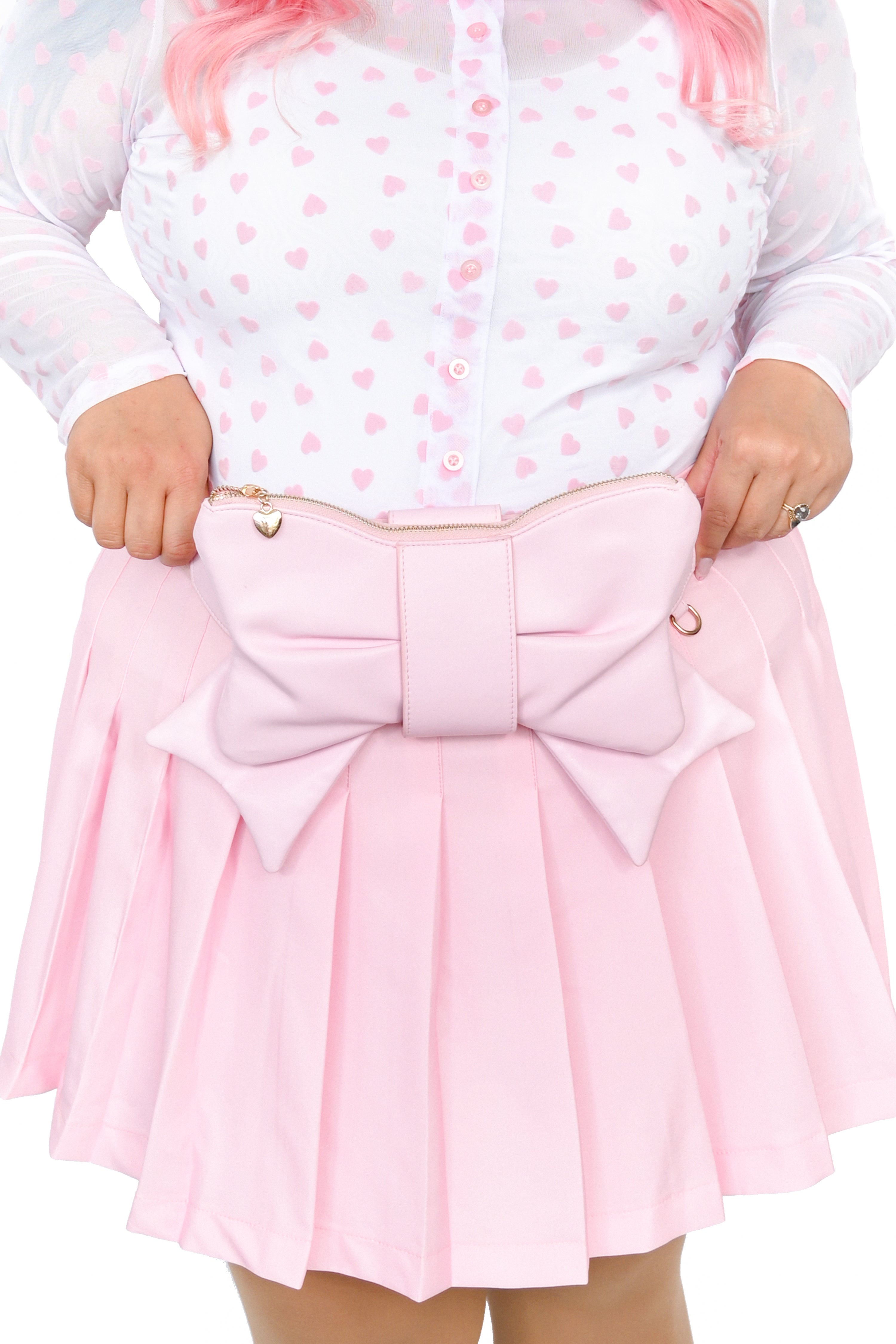 Bow Fanny Pack - Pink