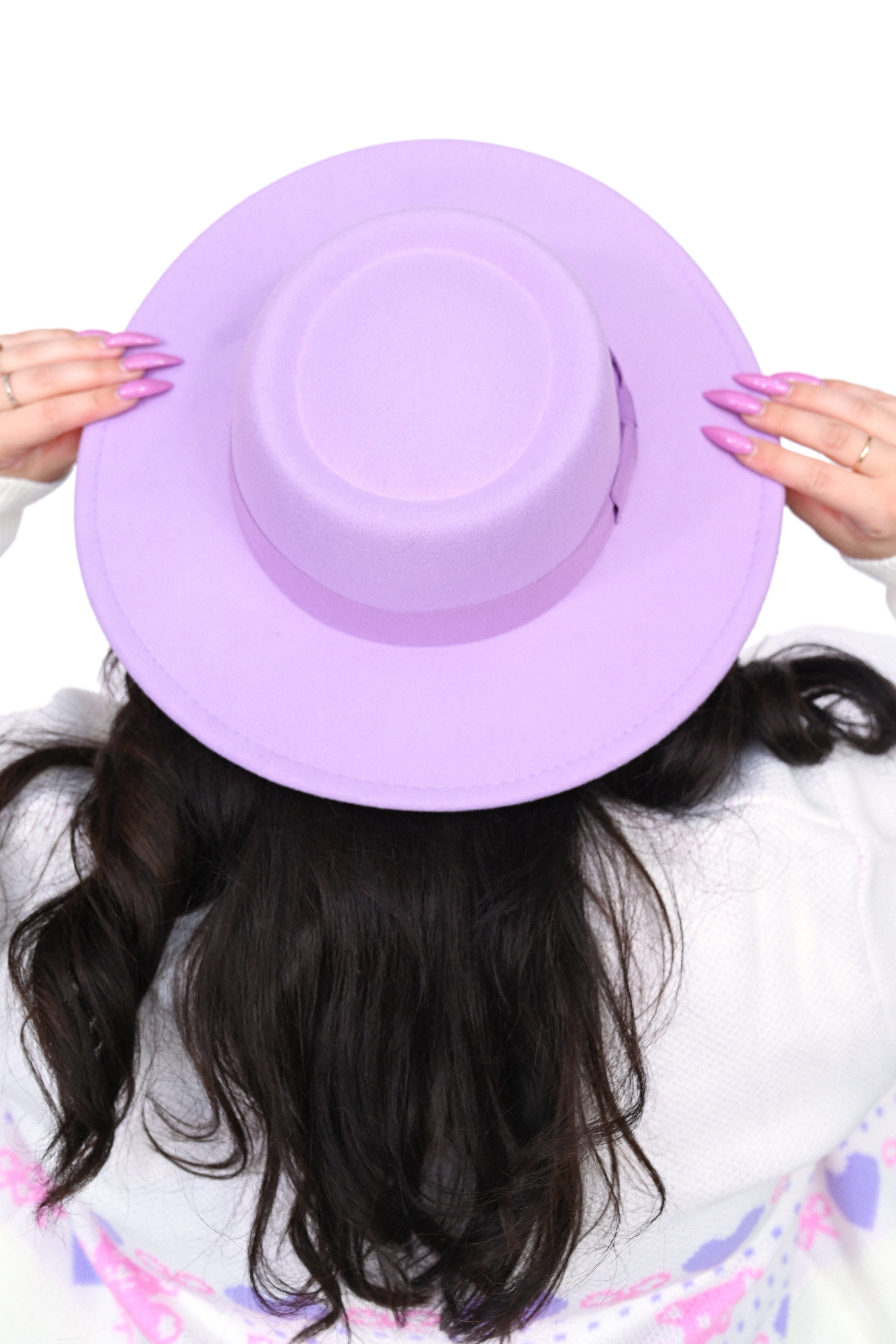 Lavender Beau Hard Brim Hat